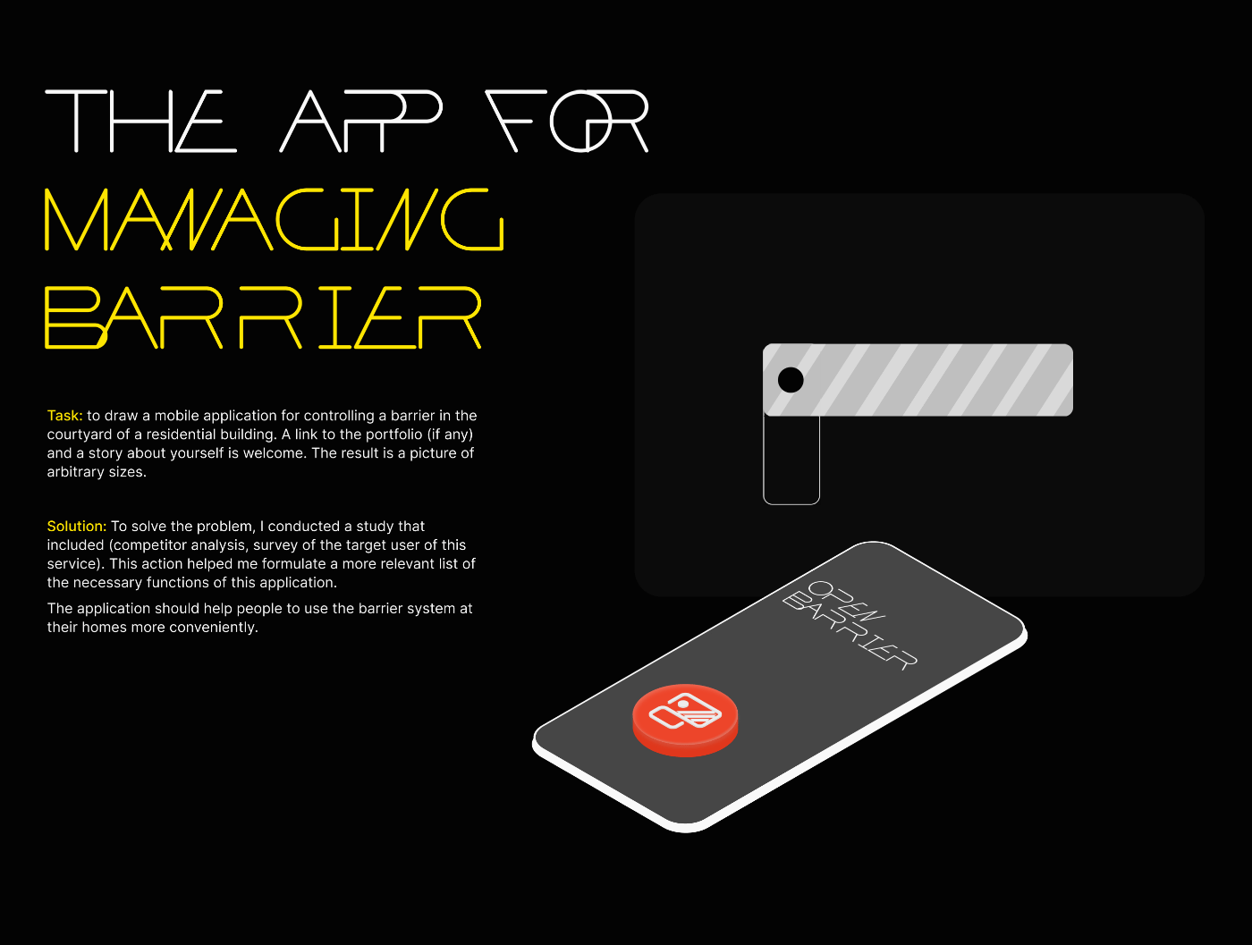 Mobile app — system control barrier — Изображение №2 — Интерфейсы на Dprofile