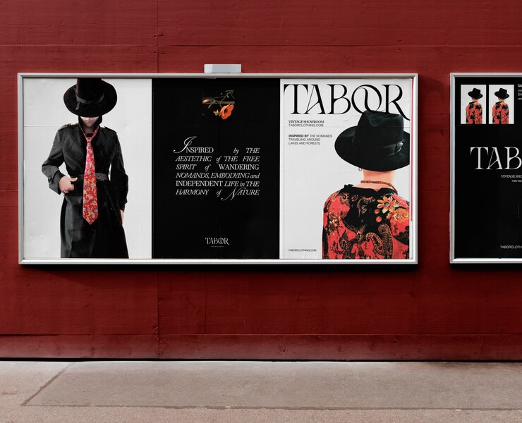 TABOR vintage showroom identity — Брендинг на Dprofile