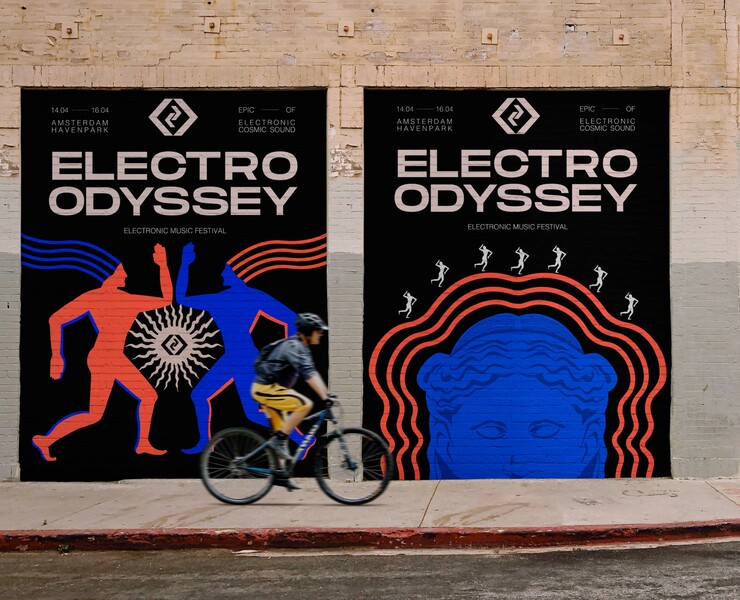 ELECTROODYSSEY electronic music festival identity — Брендинг, Иллюстрация на Dprofile