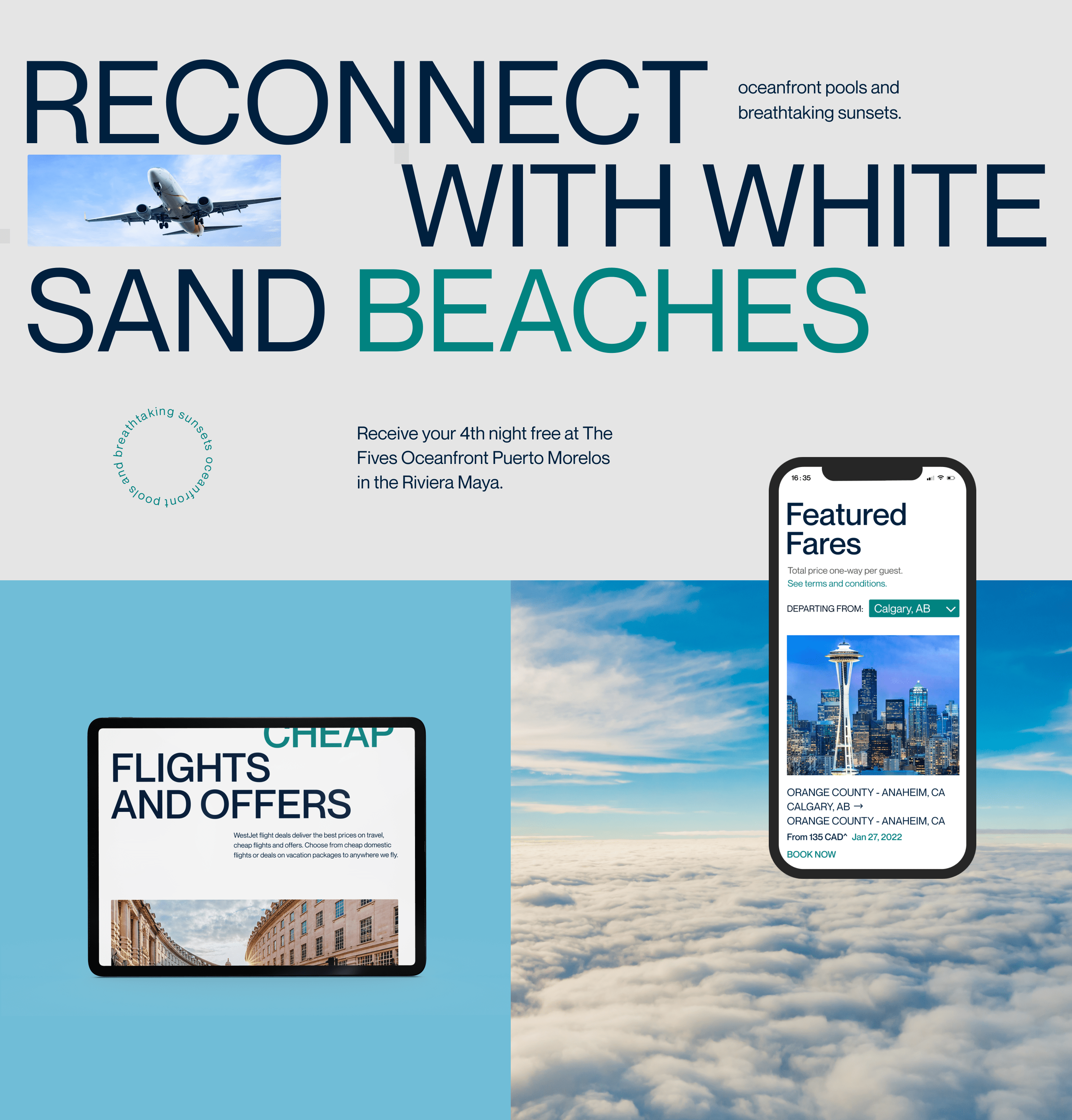Corporate redesign "WestJet." — Изображение №1 — Интерфейсы, Анимация на Dprofile