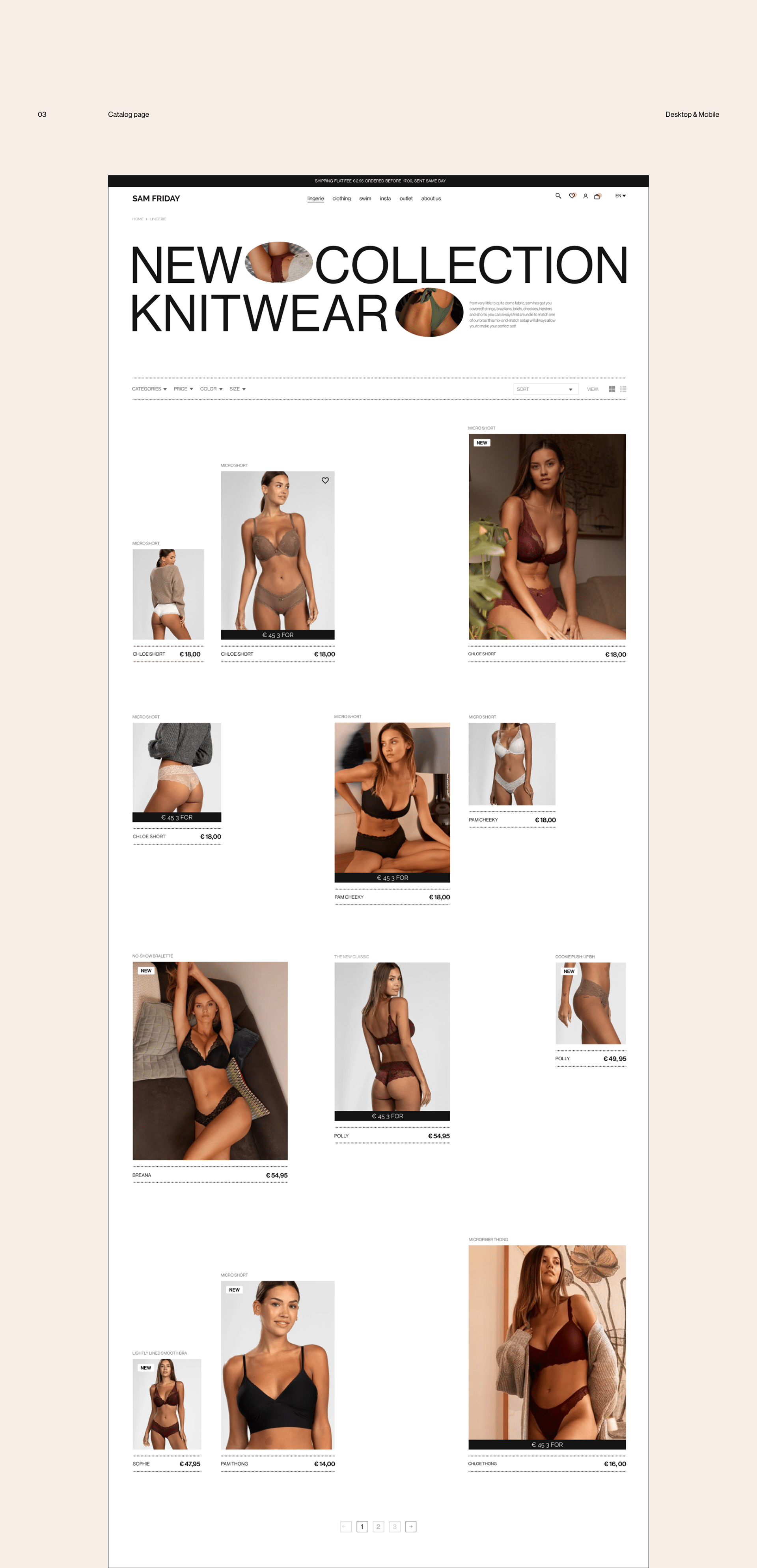 SAM FRIDAY redesign online store — Изображение №5 — Интерфейсы, Брендинг, Графика на Dprofile