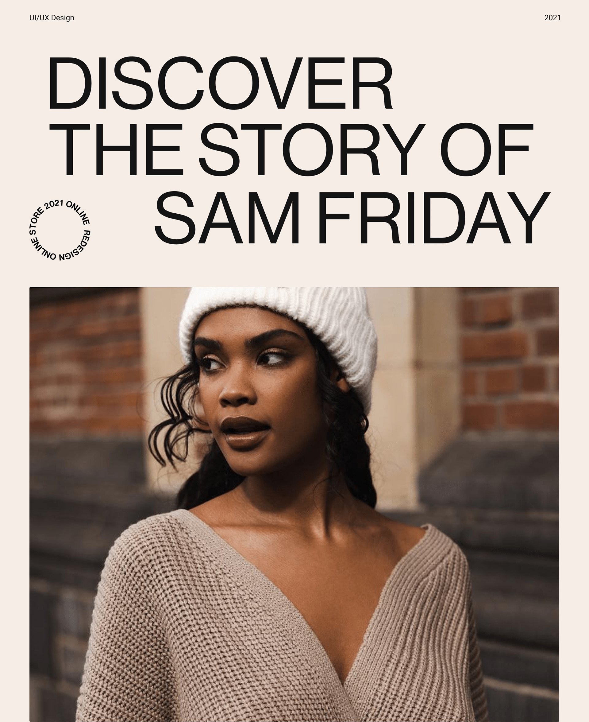 SAM FRIDAY redesign online store — Изображение №1 — Интерфейсы, Брендинг, Графика на Dprofile