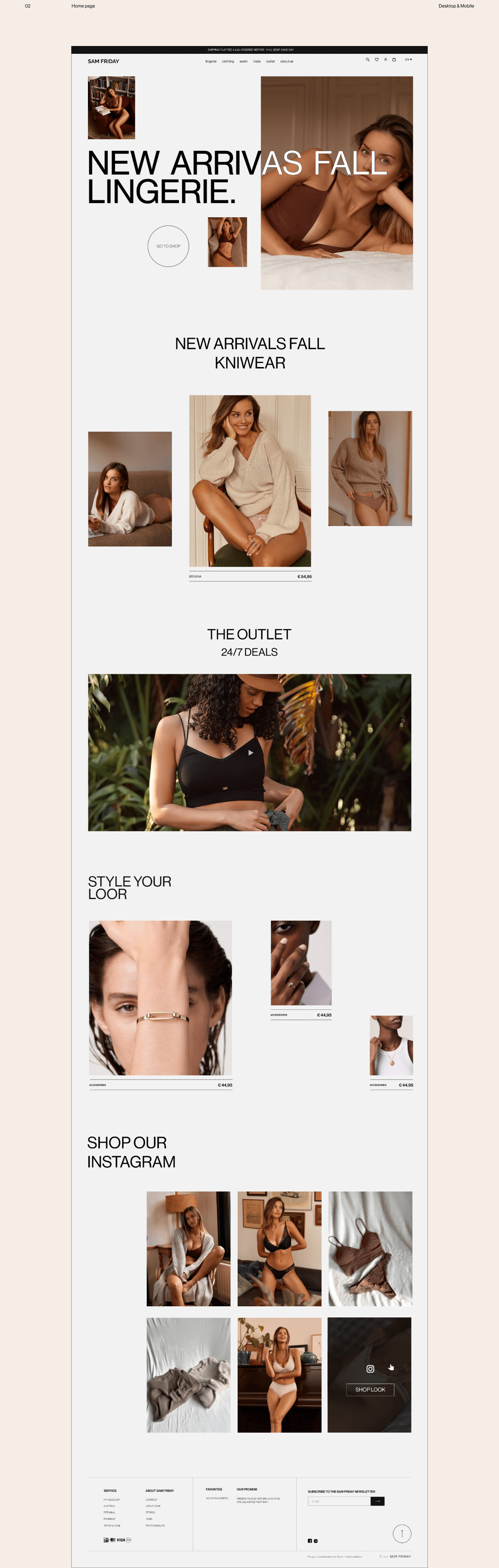 SAM FRIDAY redesign online store — Изображение №3 — Интерфейсы, Брендинг, Графика на Dprofile