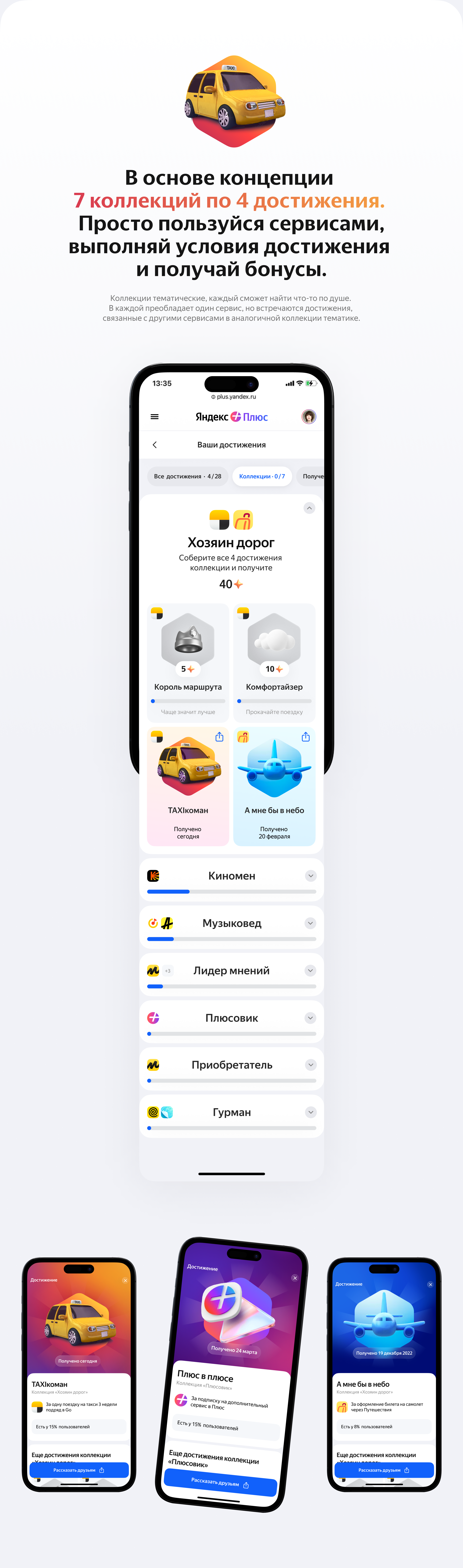 Достижения в Яндекс Плюс — Изображение №2 — Интерфейсы на Dprofile