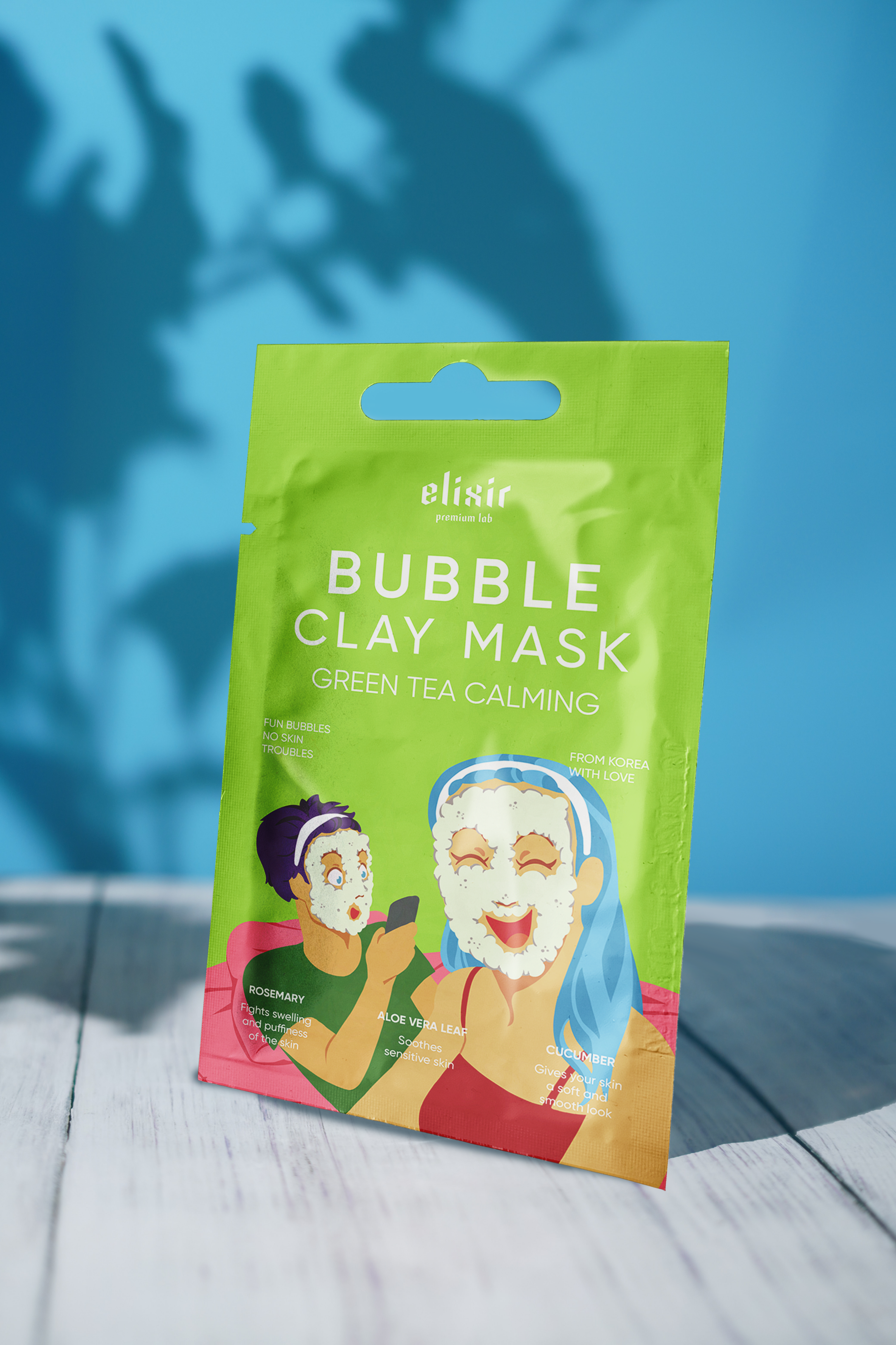 Packaging Clay Mask. Elixir Premium Lab — Изображение №7 — Брендинг, Иллюстрация на Dprofile