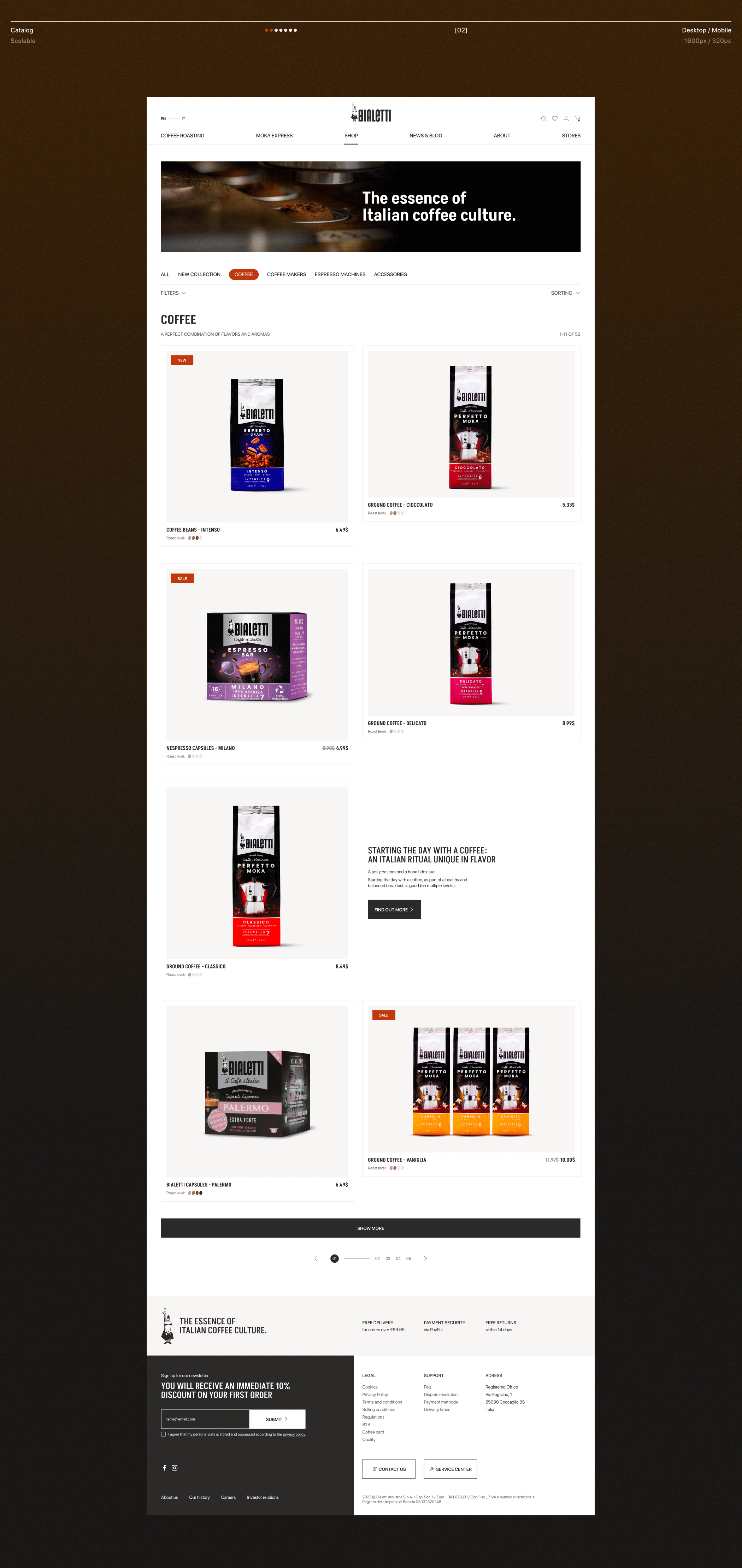 Bialetti - Website E-commerce — Изображение №8 — Интерфейсы, Анимация на Dprofile