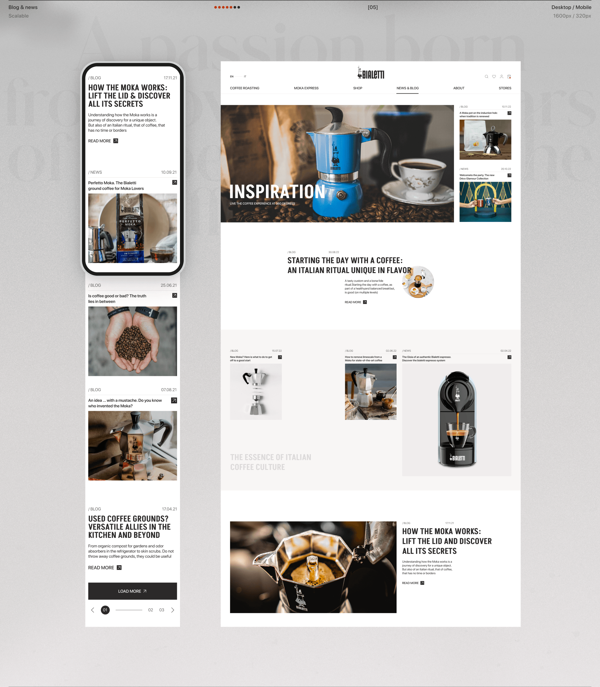 Bialetti - Website E-commerce — Изображение №15 — Интерфейсы, Анимация на Dprofile