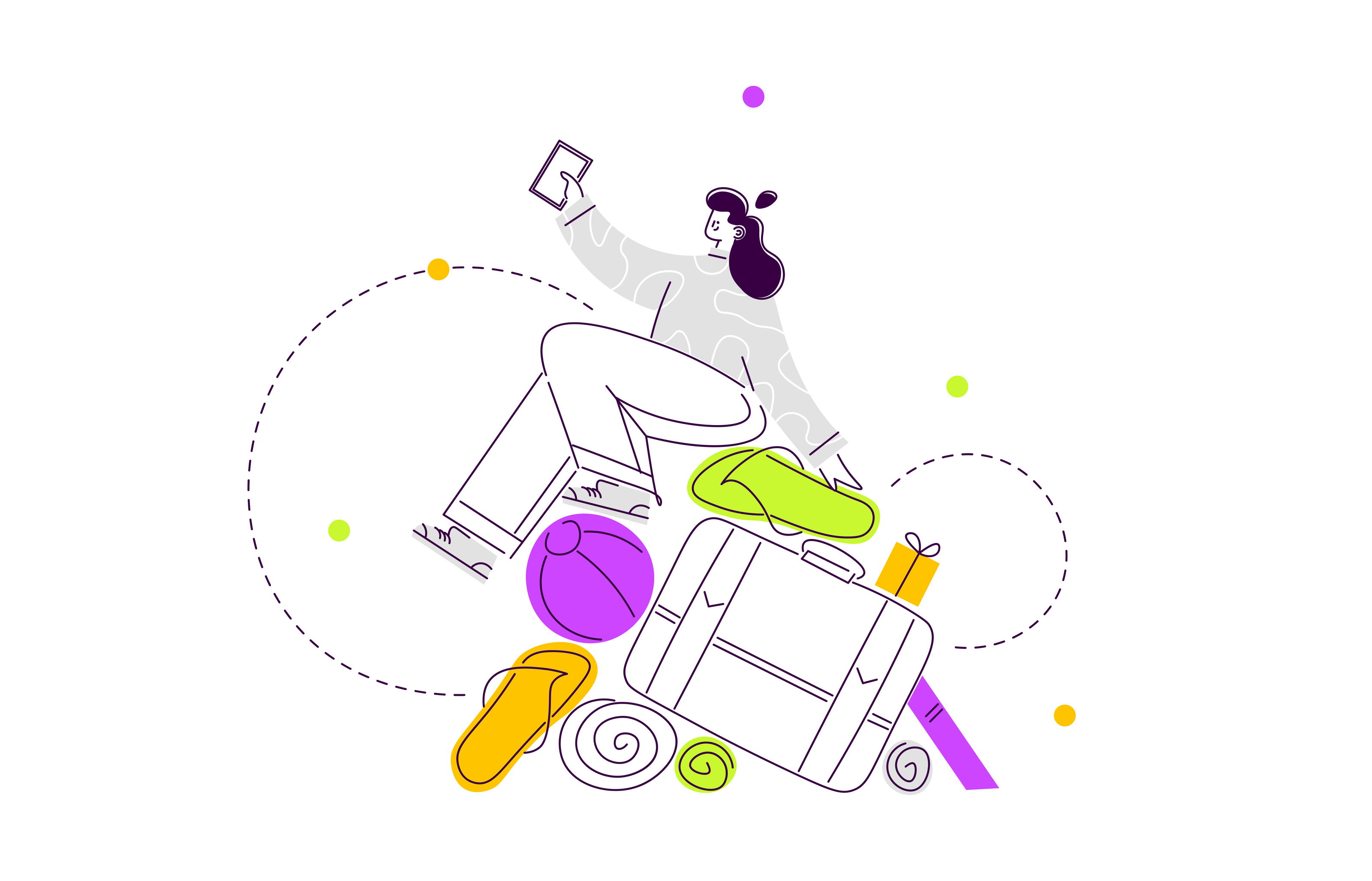 Simple web illustrations. Векторные иллюстрации для сайта — Изображение №2 — Иллюстрация на Dprofile