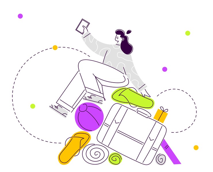 Simple web illustrations. Векторные иллюстрации для сайта — Иллюстрация на Dprofile
