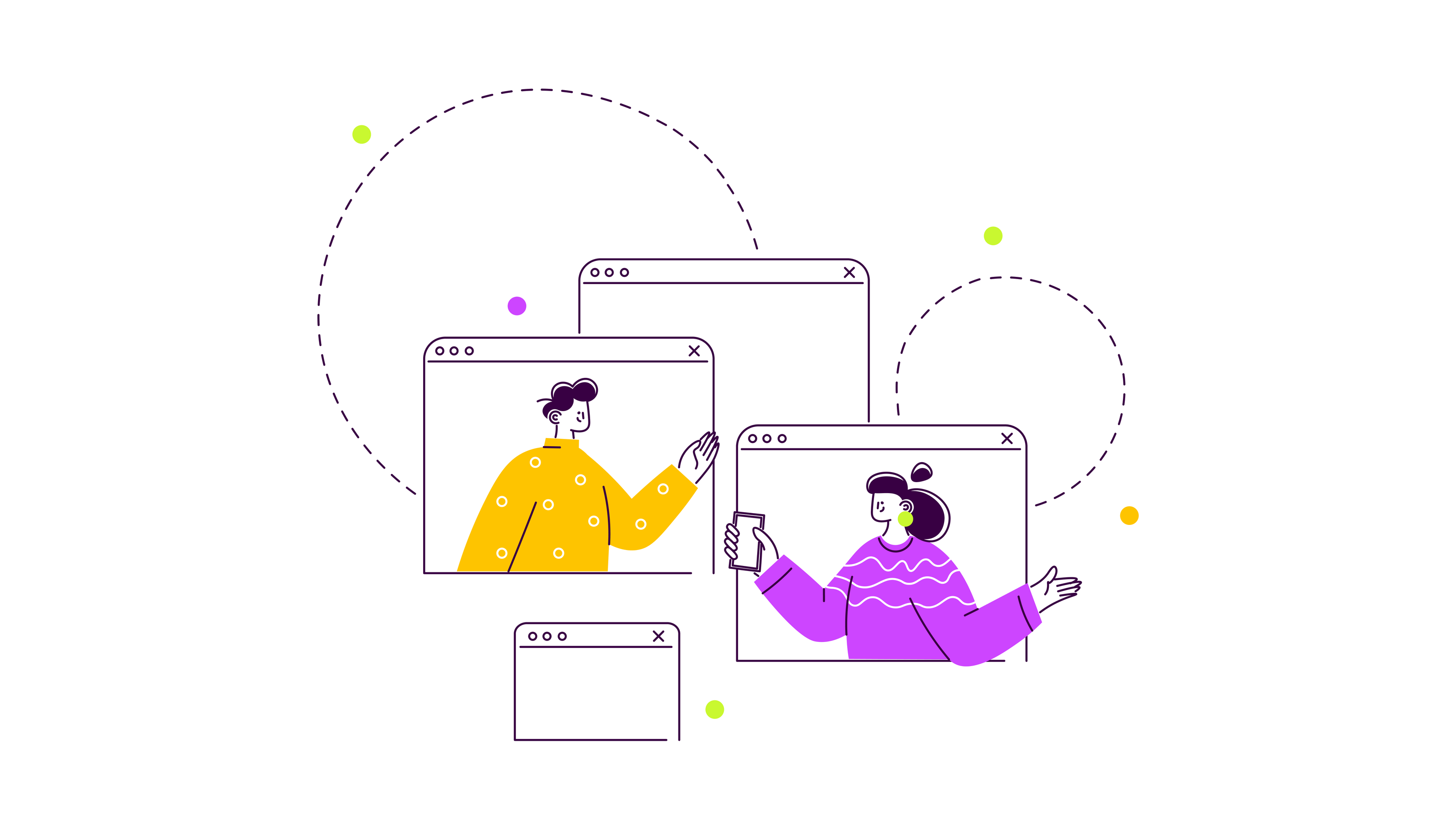 Simple web illustrations. Векторные иллюстрации для сайта — Изображение №4 — Иллюстрация на Dprofile
