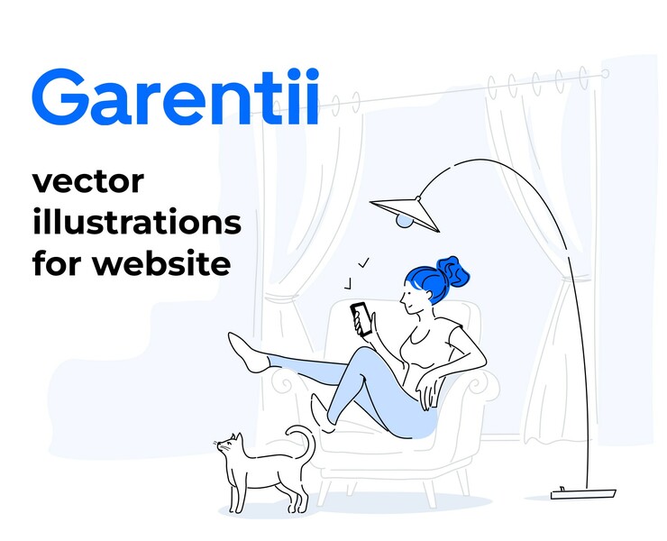 Brand illustrations for website/app. Векторные иллюстрации — Иллюстрация на Dprofile