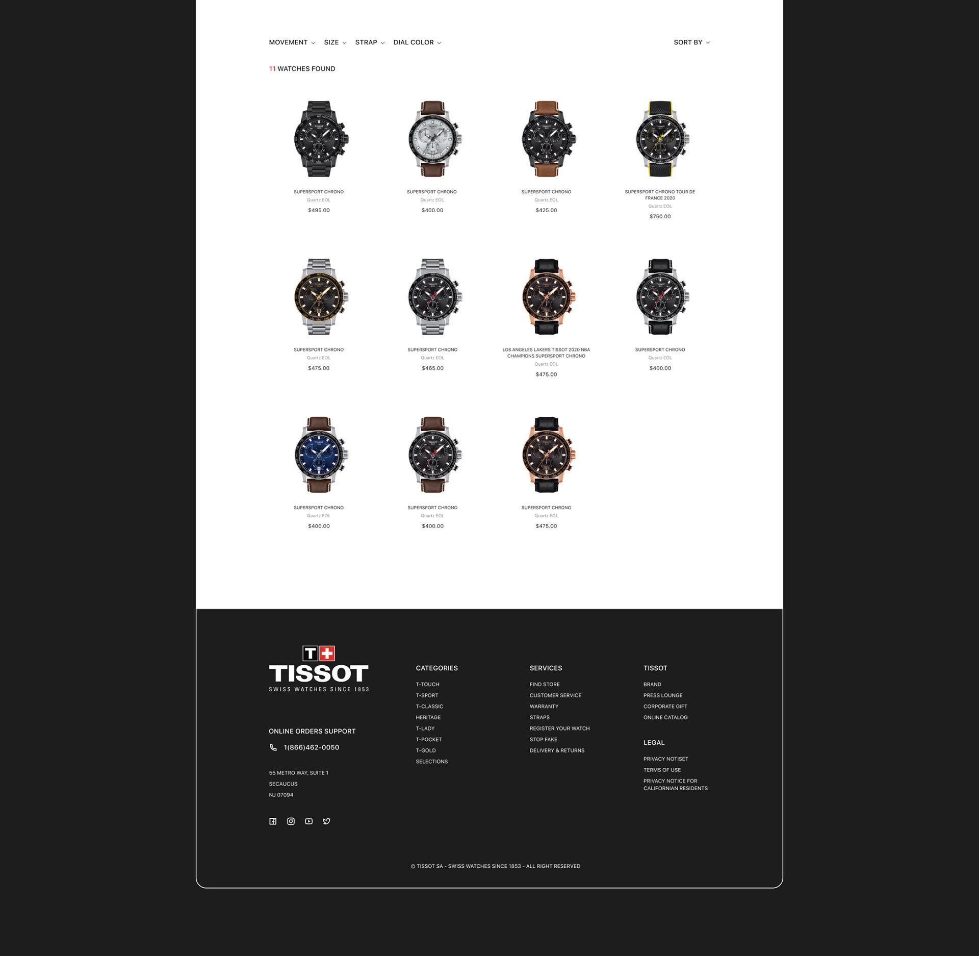 Tissot website redesign — Изображение №9 — Интерфейсы на Dprofile
