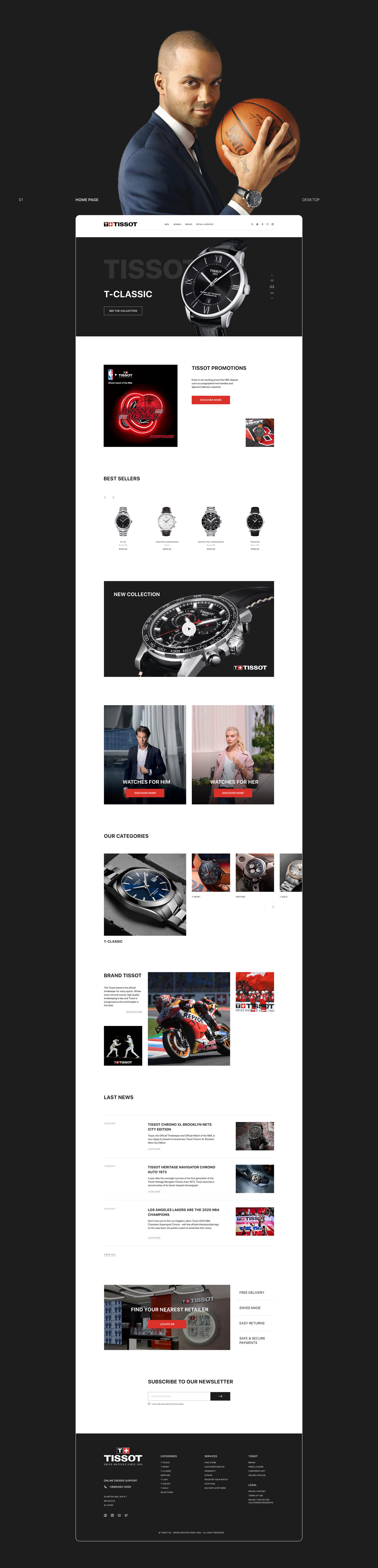 Tissot website redesign — Изображение №3 — Интерфейсы на Dprofile