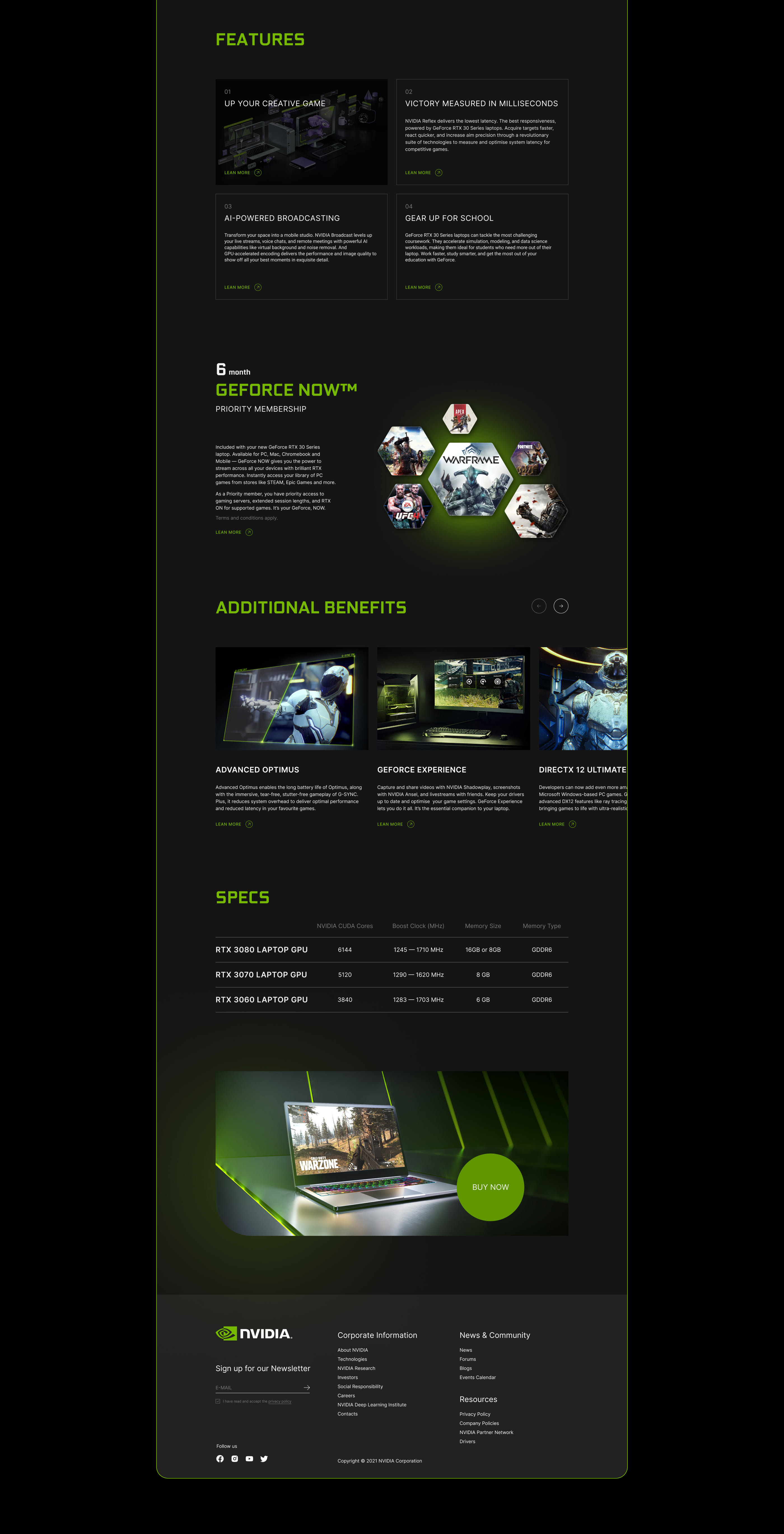 NVIDIA website redesign concept — Изображение №10 — Интерфейсы на Dprofile