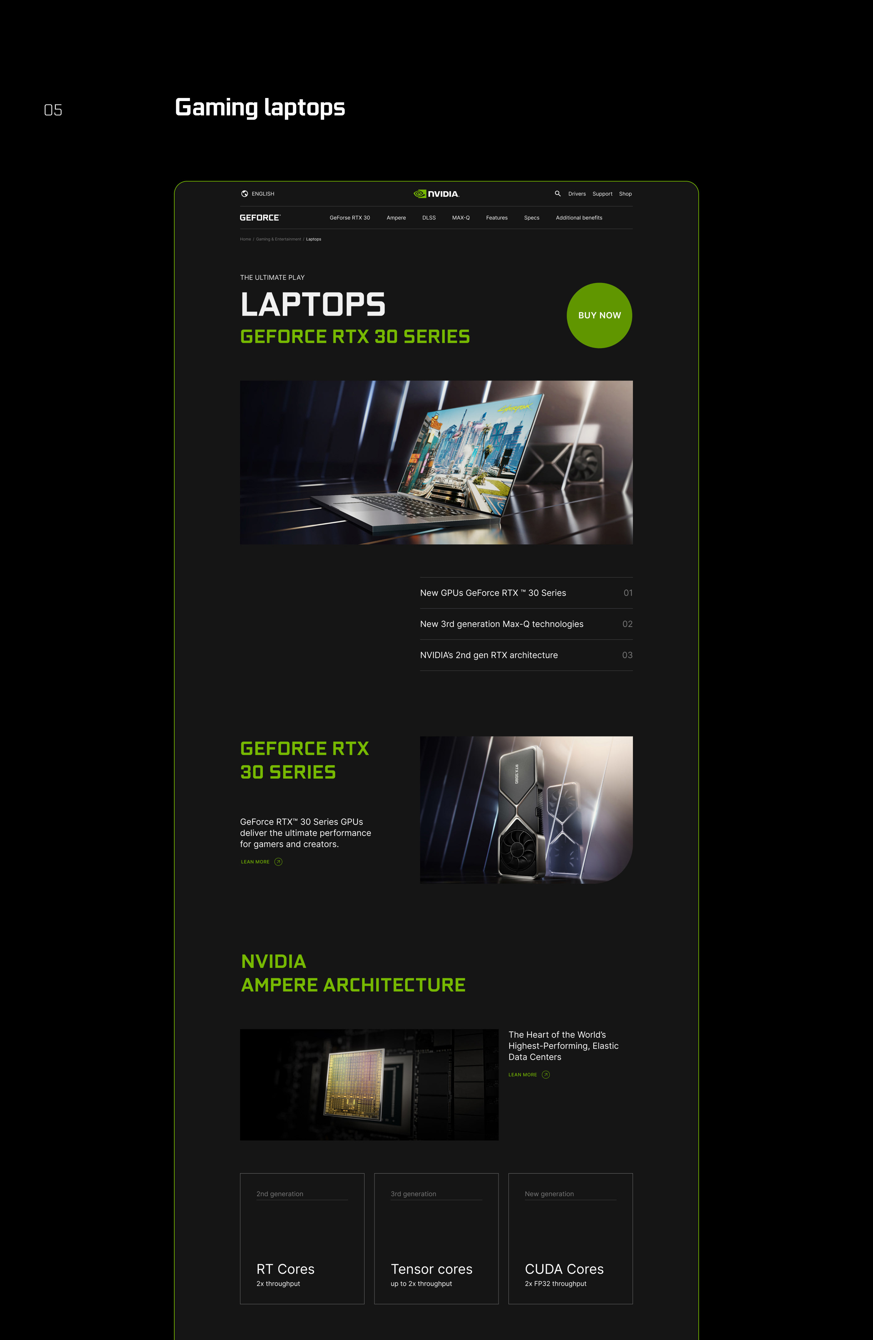 NVIDIA website redesign concept — Изображение №8 — Интерфейсы на Dprofile