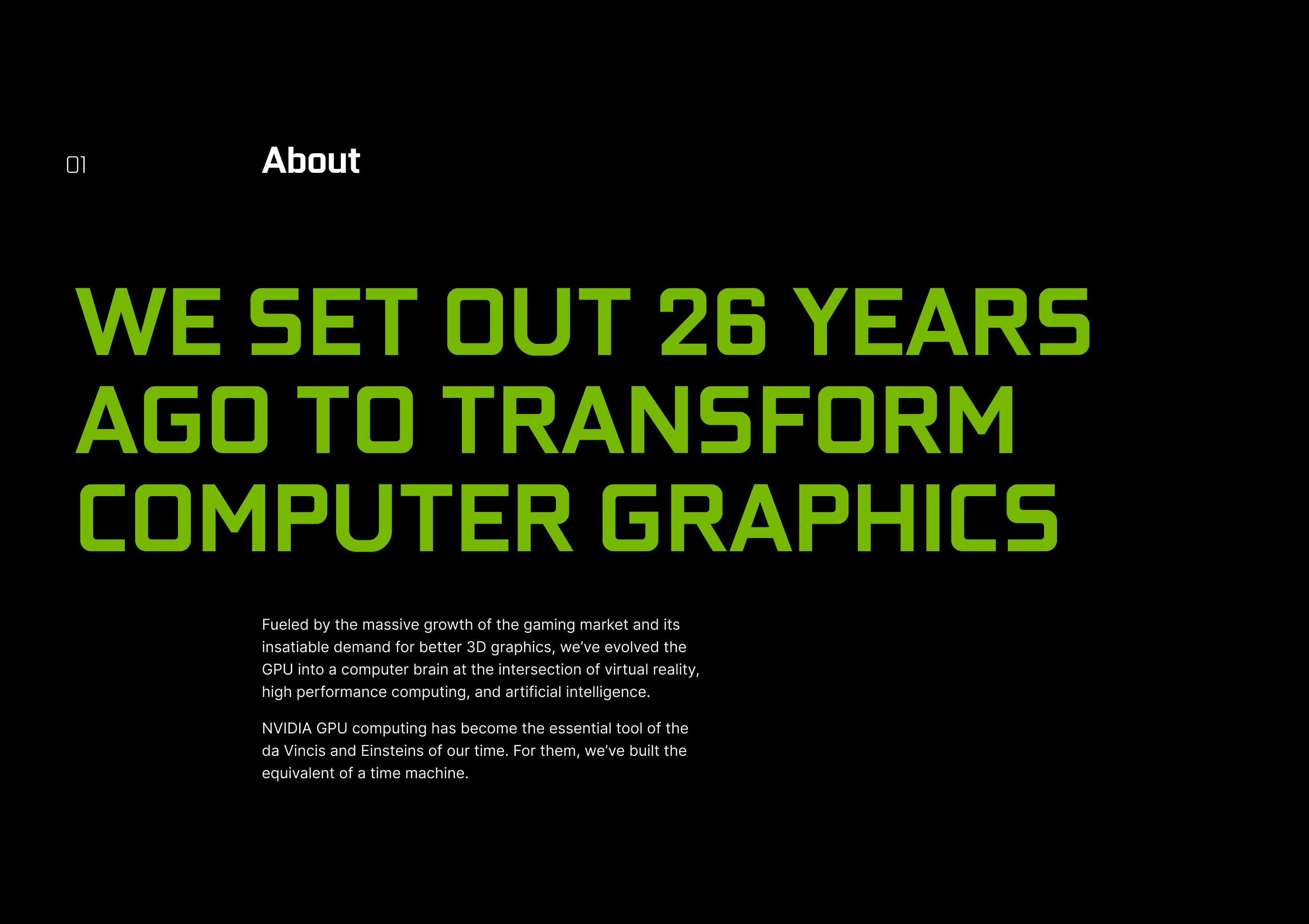 NVIDIA website redesign concept — Изображение №2 — Интерфейсы на Dprofile