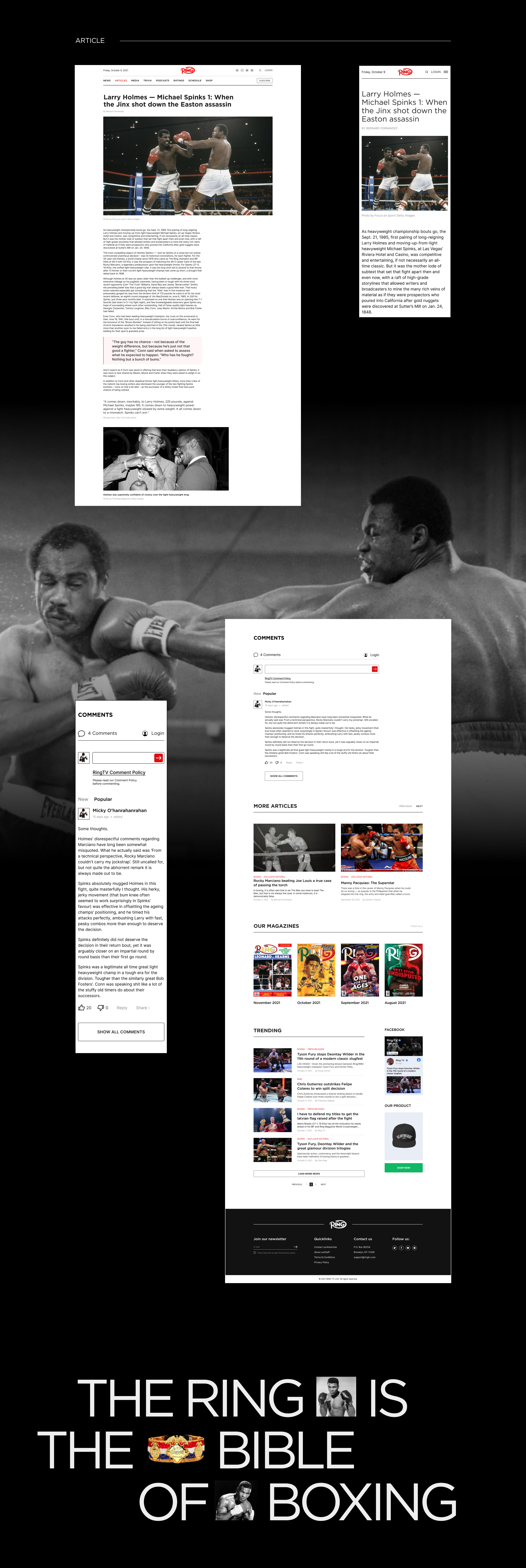 The Ring | News website redesign concept — Изображение №7 — Интерфейсы на Dprofile