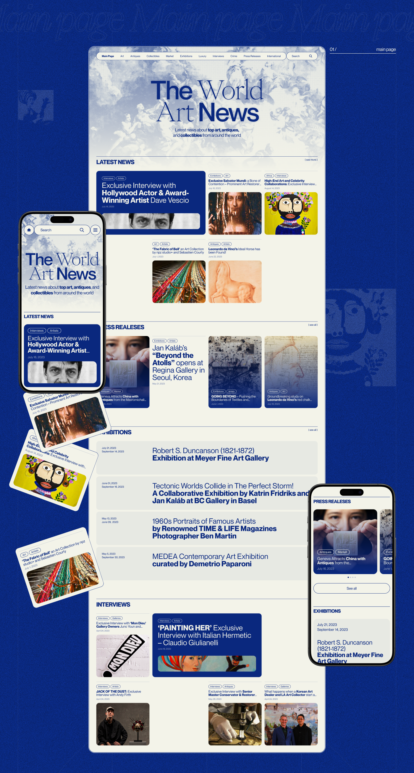 The World Art News | Redesign Concept — Изображение №2 — Интерфейсы на Dprofile