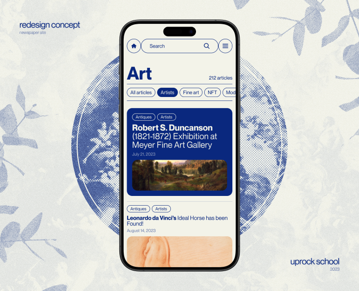 The World Art News | Redesign Concept — Интерфейсы на Dprofile