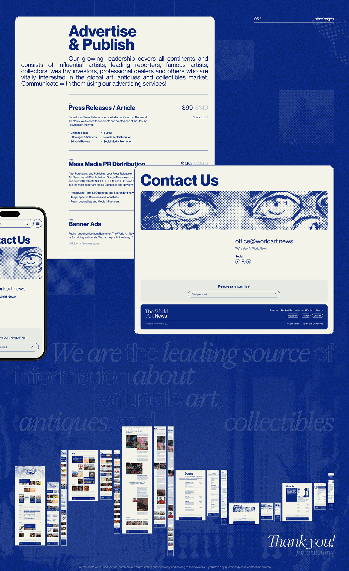 The World Art News | Redesign Concept — Изображение №6 — Интерфейсы на Dprofile