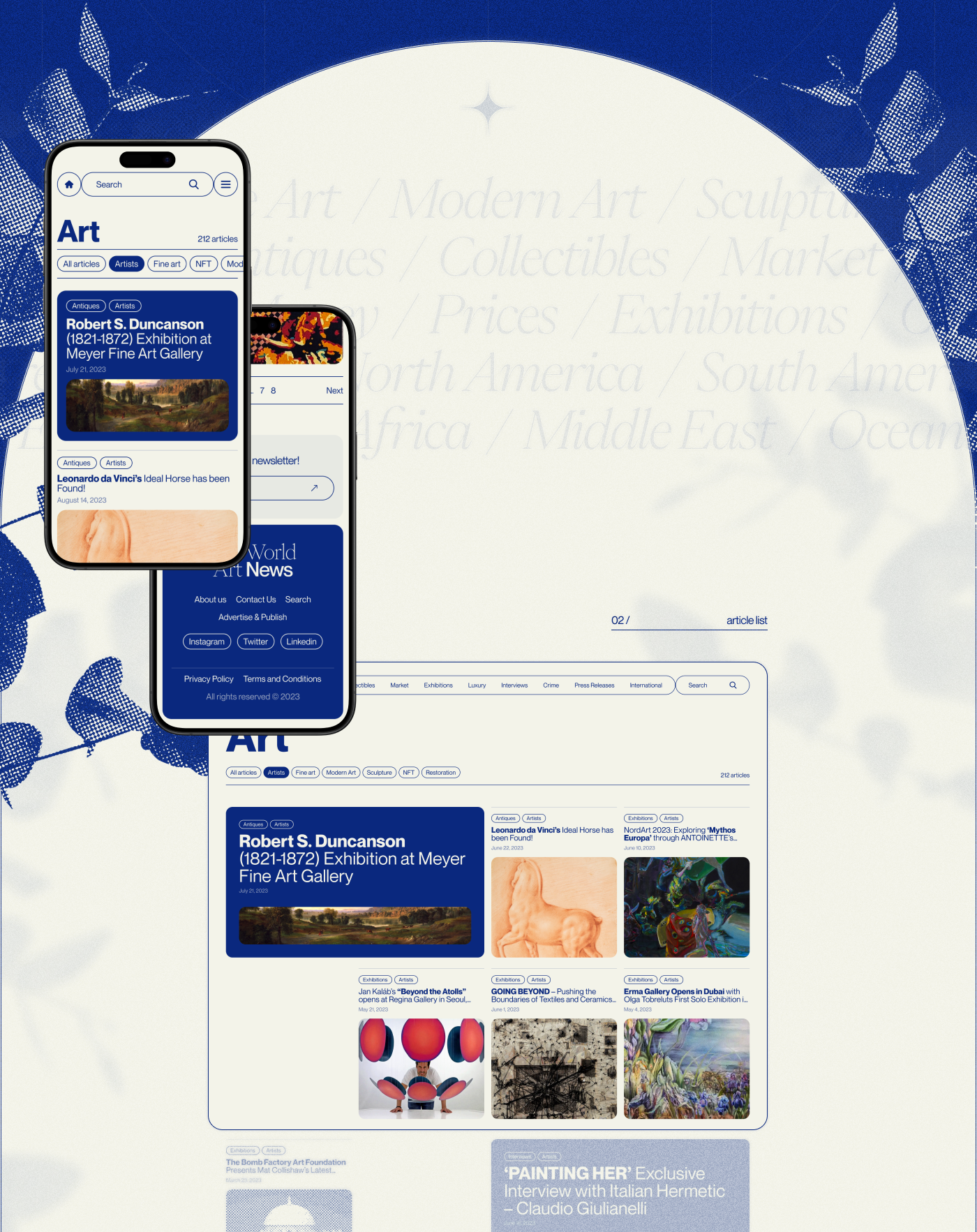 The World Art News | Redesign Concept — Изображение №3 — Интерфейсы на Dprofile