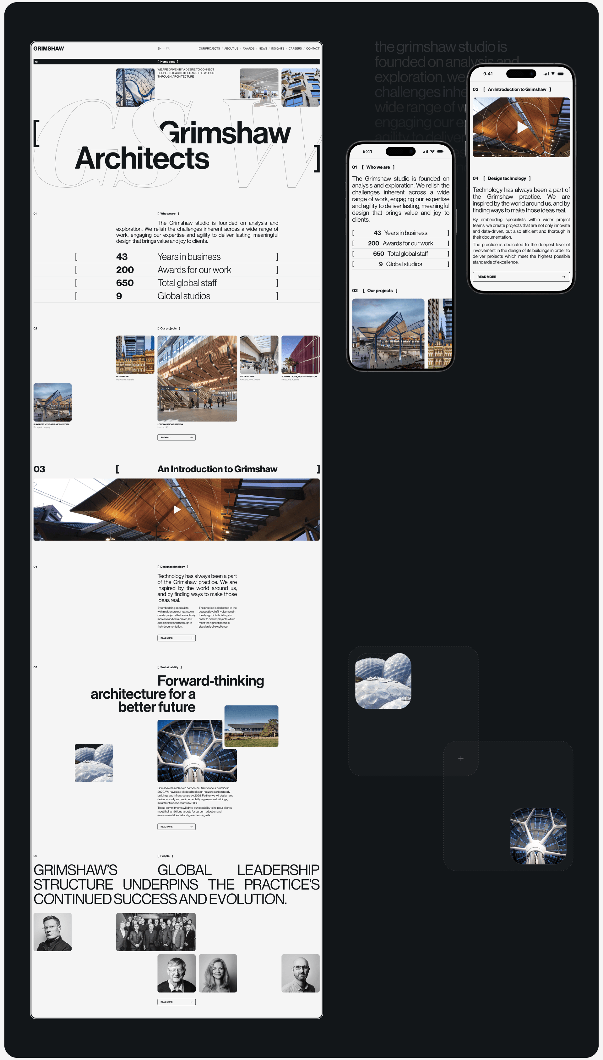 GRIMSHAW | ARCHITECTS AGENCY — Изображение №3 — Интерфейсы на Dprofile