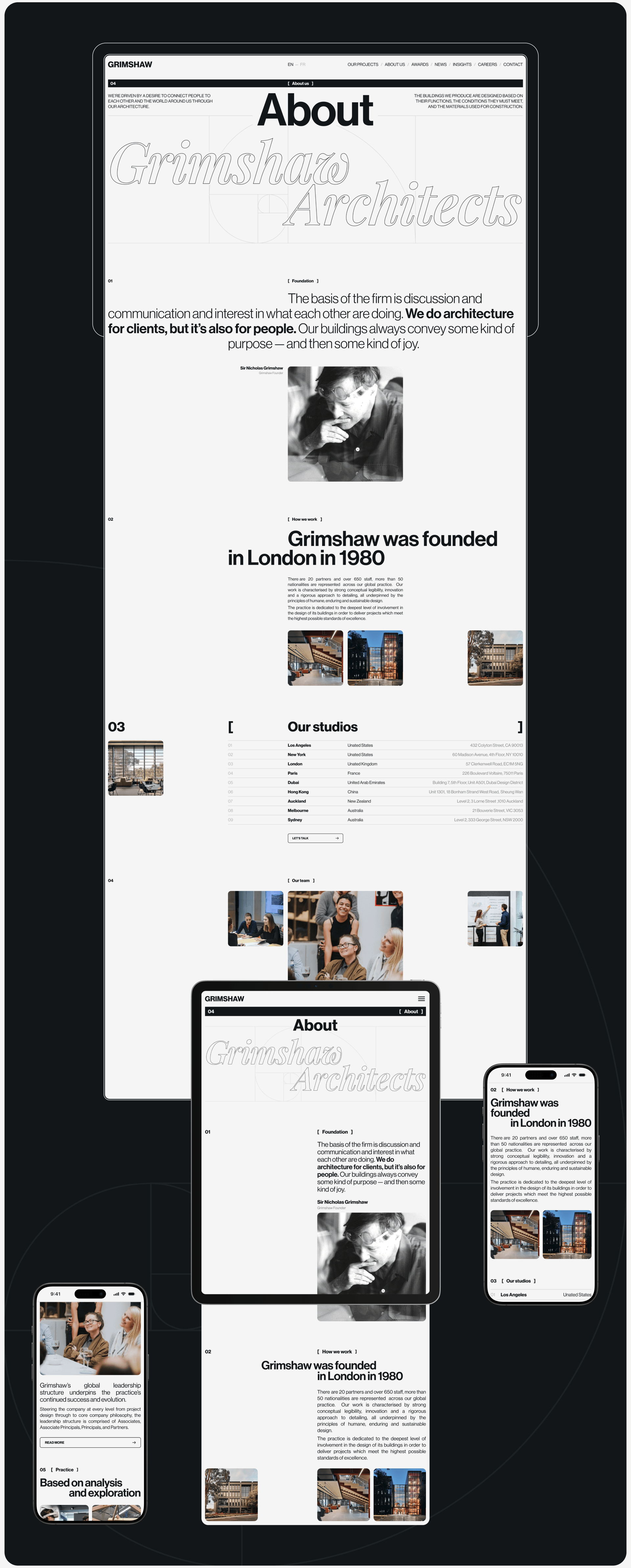 GRIMSHAW | ARCHITECTS AGENCY — Изображение №13 — Интерфейсы на Dprofile