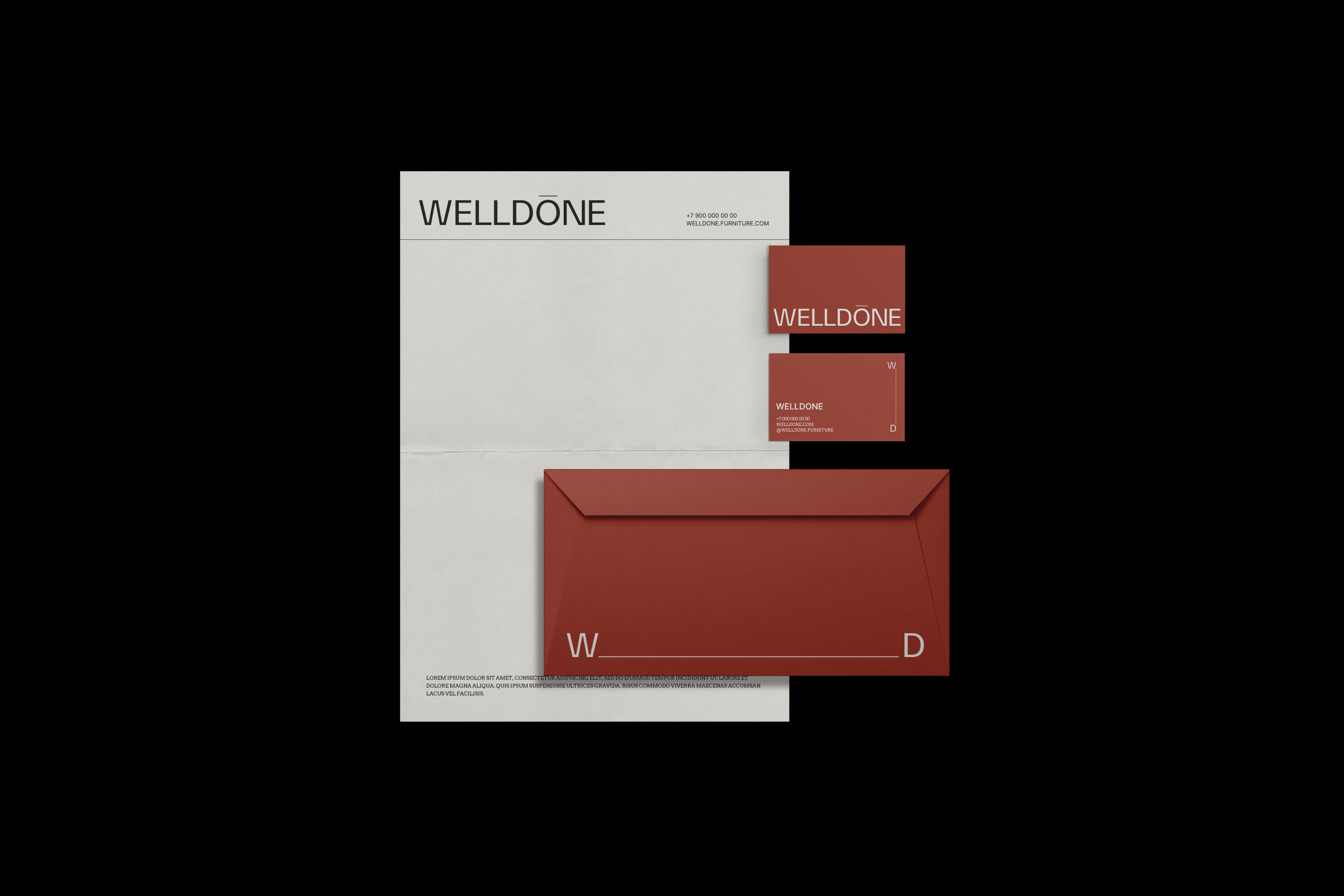WELLDONE, furniture studio, brand identity — Изображение №4 — Брендинг на Dprofile