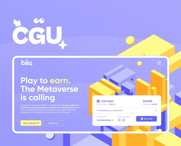 Crypto Gaming United (CGU) platform — Интерфейсы на Dprofile