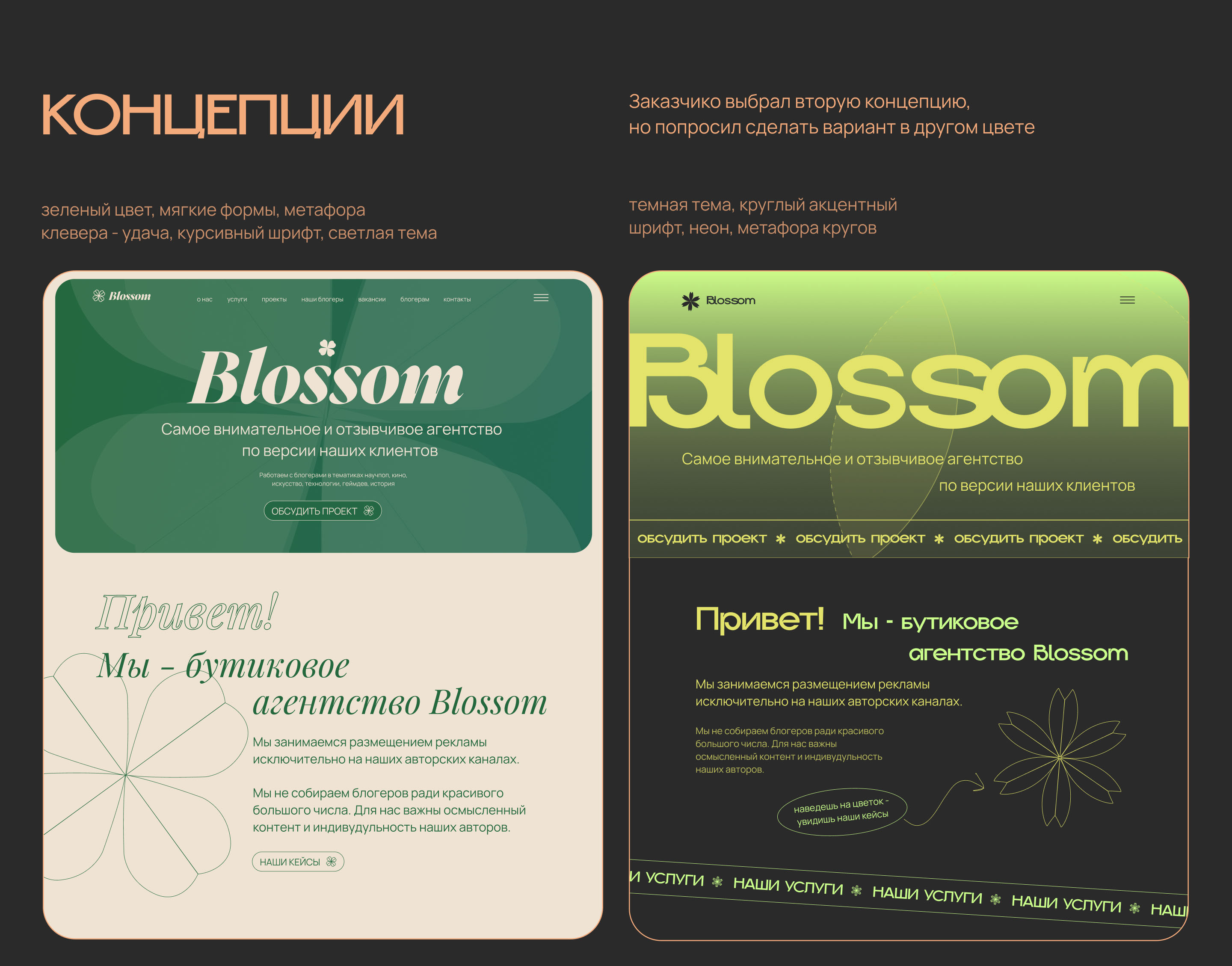 Сайт для агентства инфлюенс-маркетинга — Изображение №3 — Интерфейсы на Dprofile