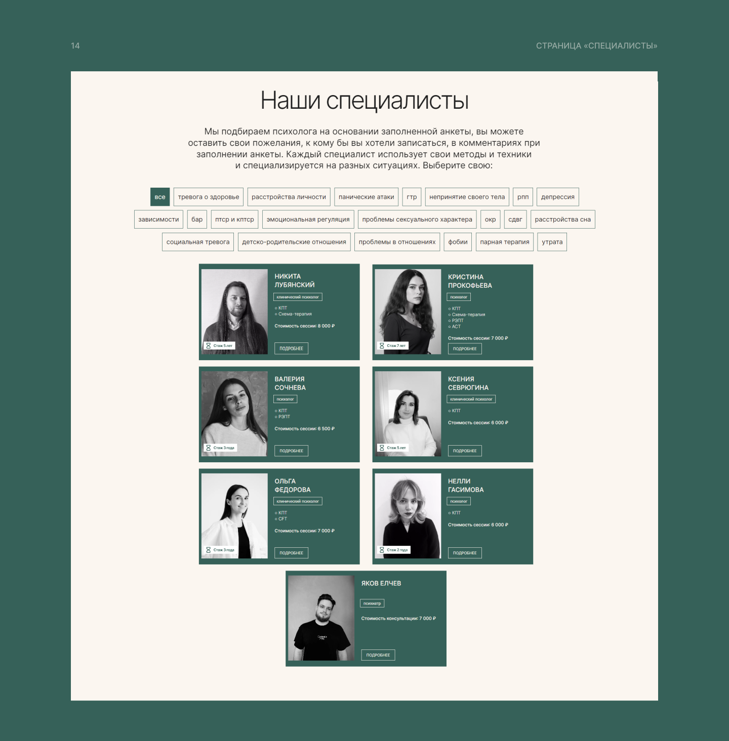 Сайт психологического центра «Справиться проще» — Изображение №18 — Интерфейсы, Анимация на Dprofile