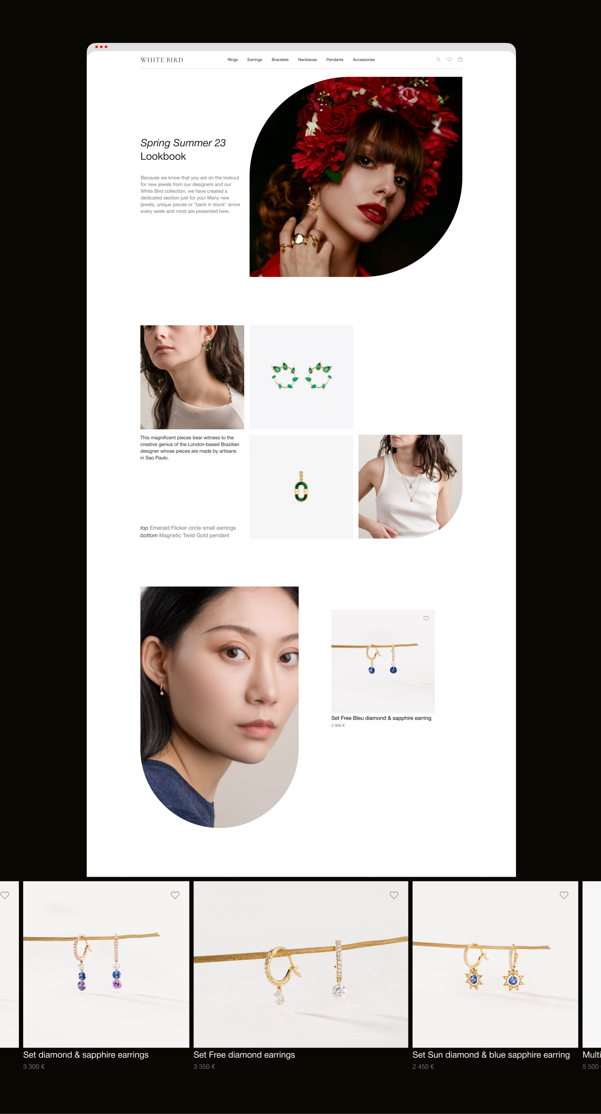 INTERNET BOUTIQUE "WHITE BIRD" — Изображение №8 — Интерфейсы на Dprofile