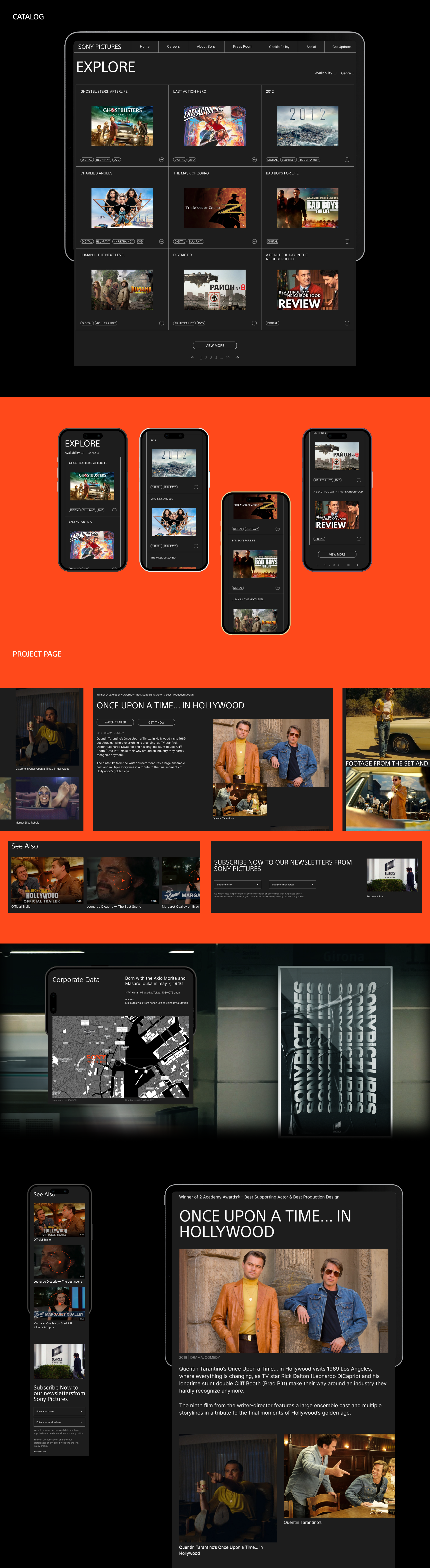 SONY PICTURES REDESIGN — Изображение №3 — Интерфейсы на Dprofile