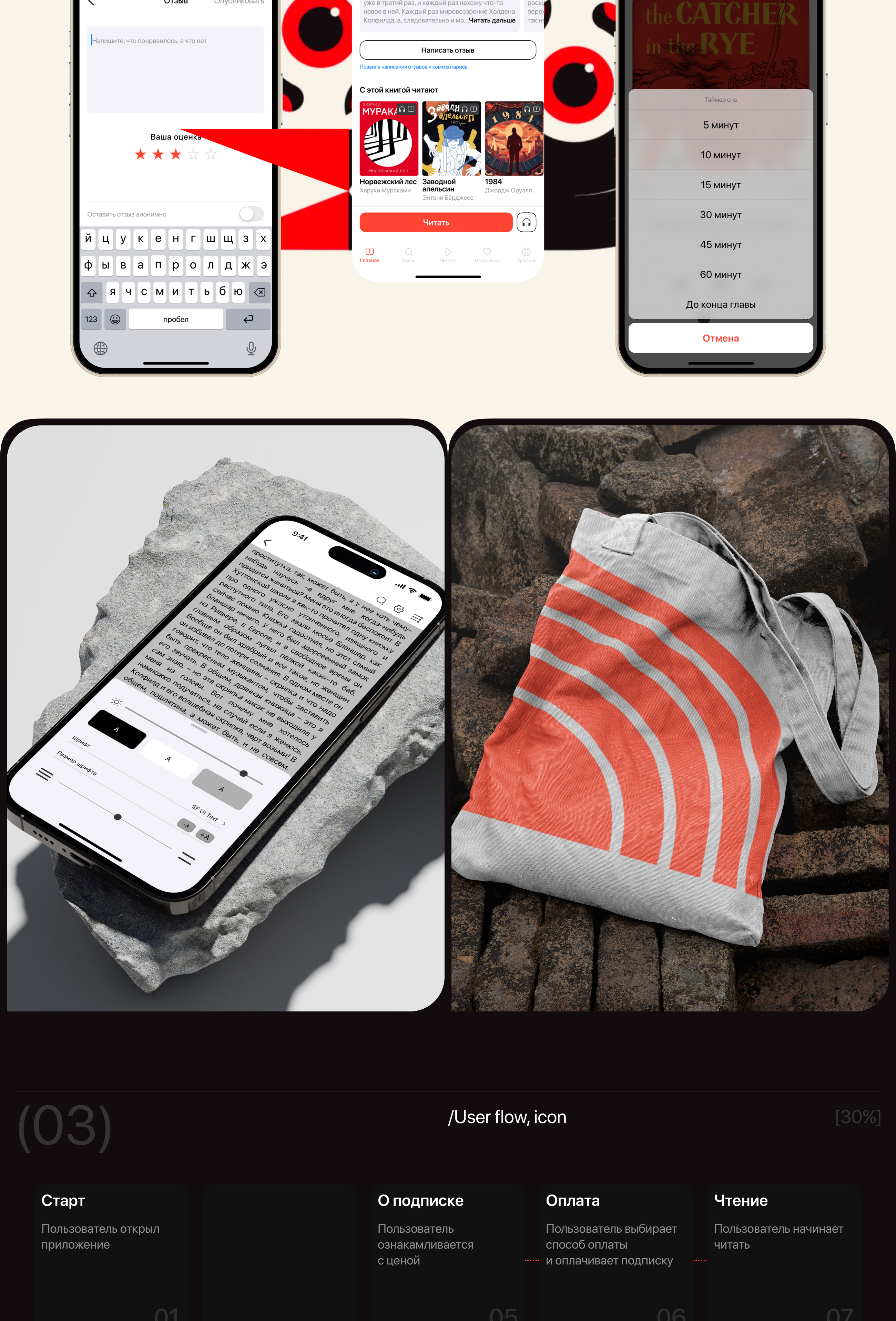 SONAR - mobile app / online books — Изображение №3 — Интерфейсы на Dprofile