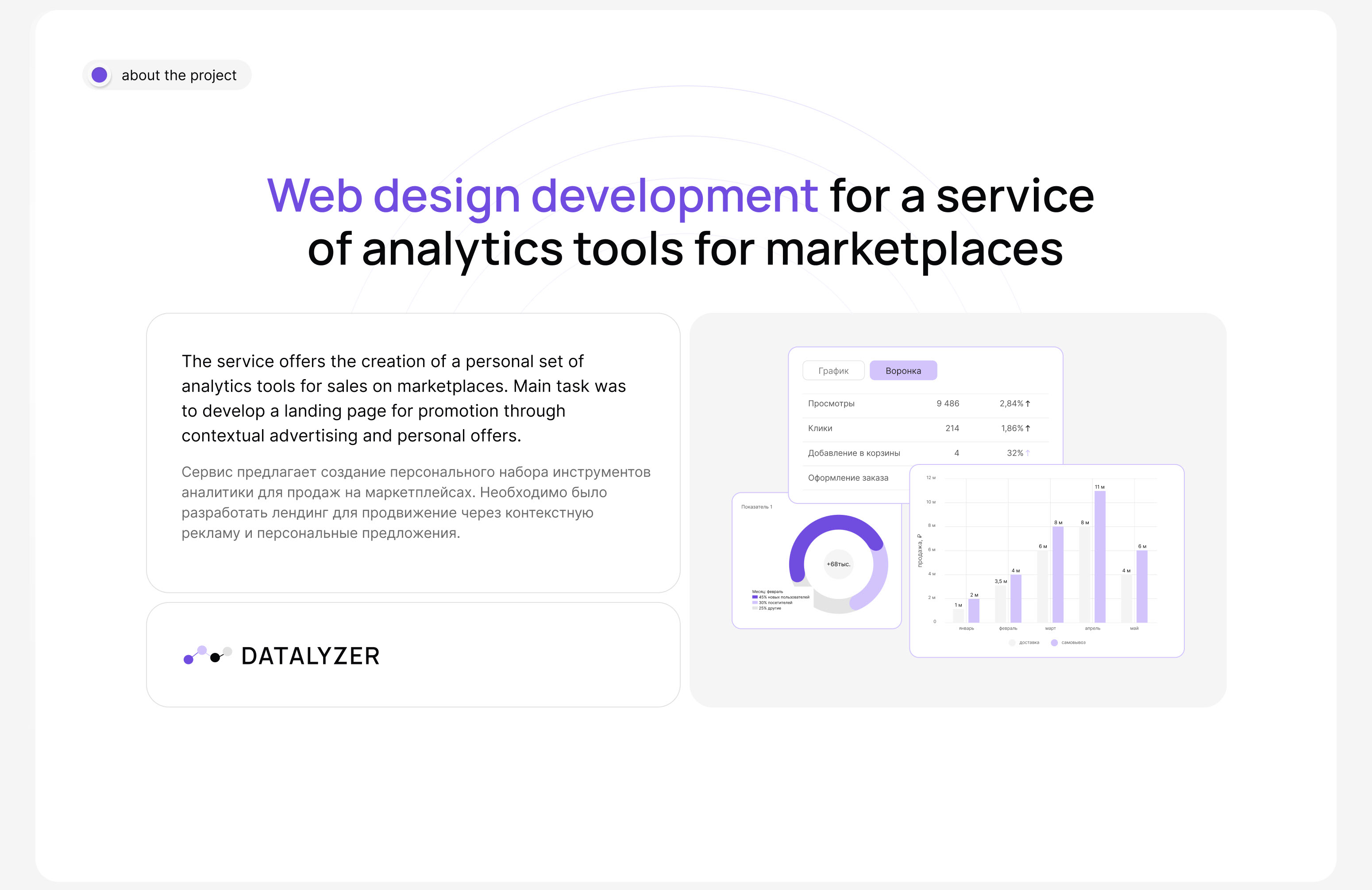 Website for a service of analytics tools — Изображение №2 — Интерфейсы на Dprofile