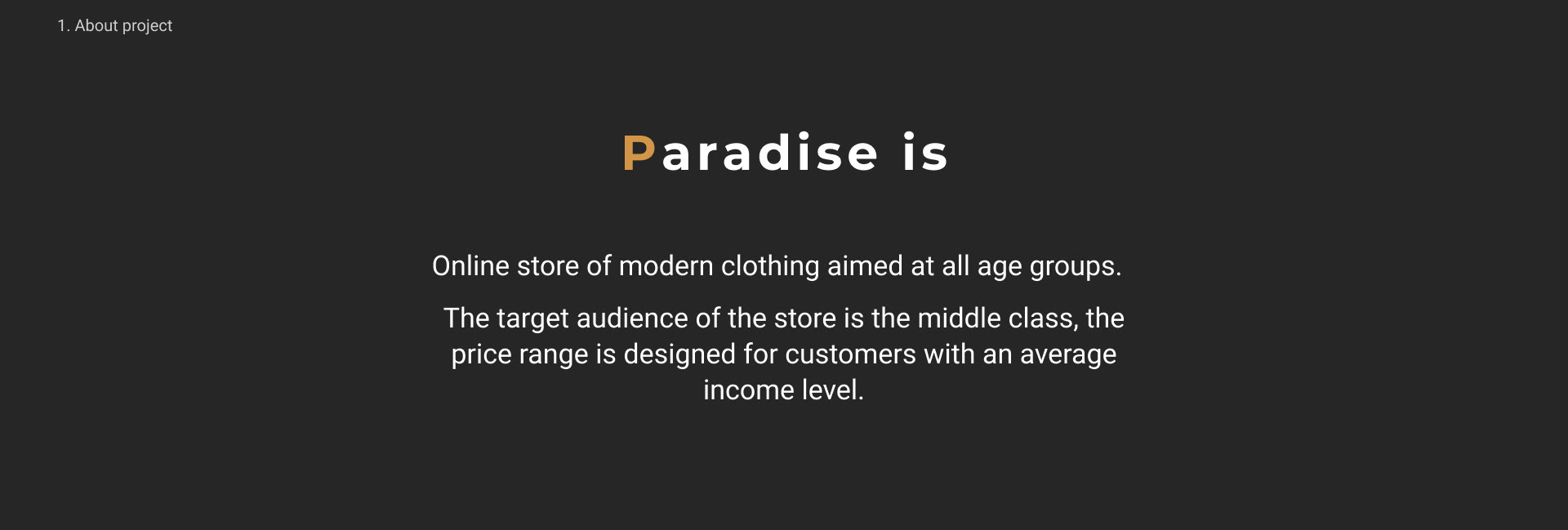 Paradise web site | UX/UI Case Study — Изображение №2 — Интерфейсы на Dprofile