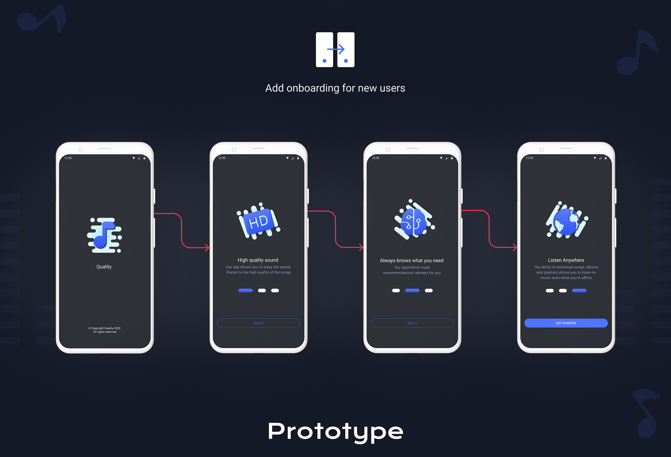 Quality Mobile App | UX/UI | Prototype — Изображение №6 — Интерфейсы на Dprofile