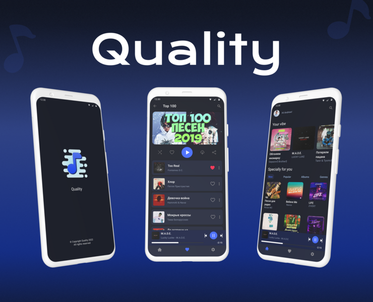 Quality Mobile App | UX/UI | Prototype на Dprofile