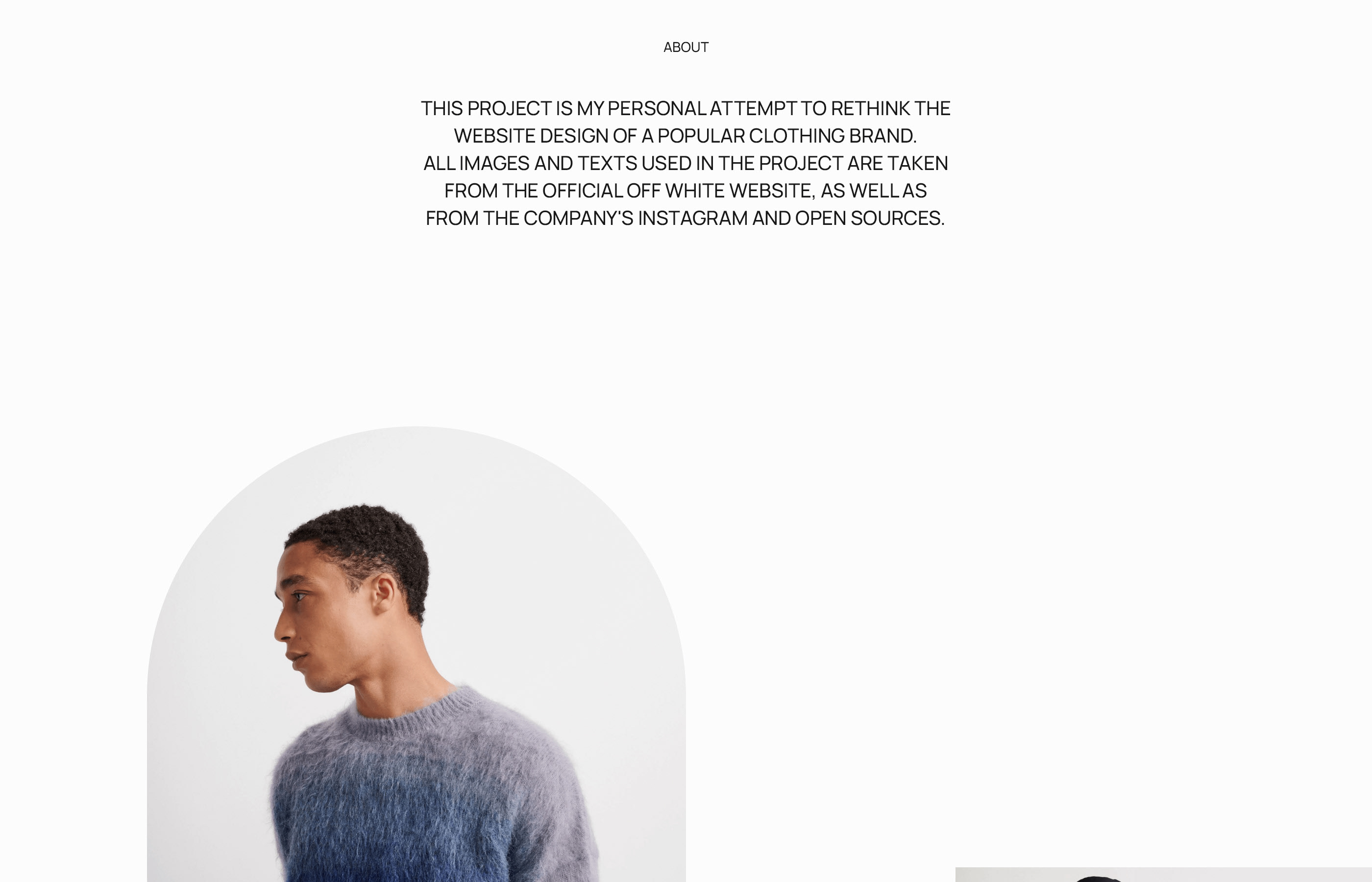 Off White E-Commerce Website — Изображение №2 — Интерфейсы на Dprofile