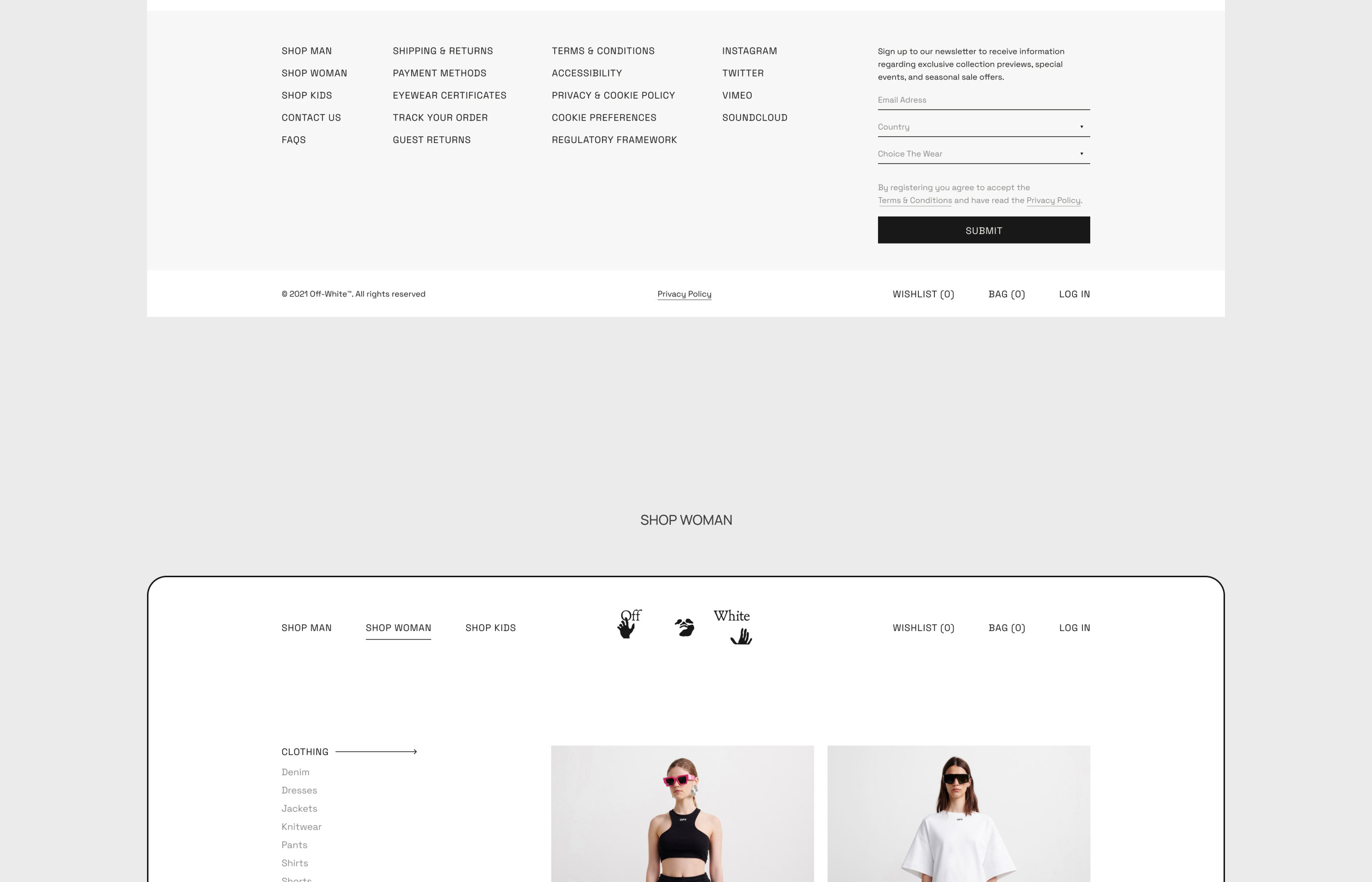 Off White E-Commerce Website — Изображение №19 — Интерфейсы на Dprofile