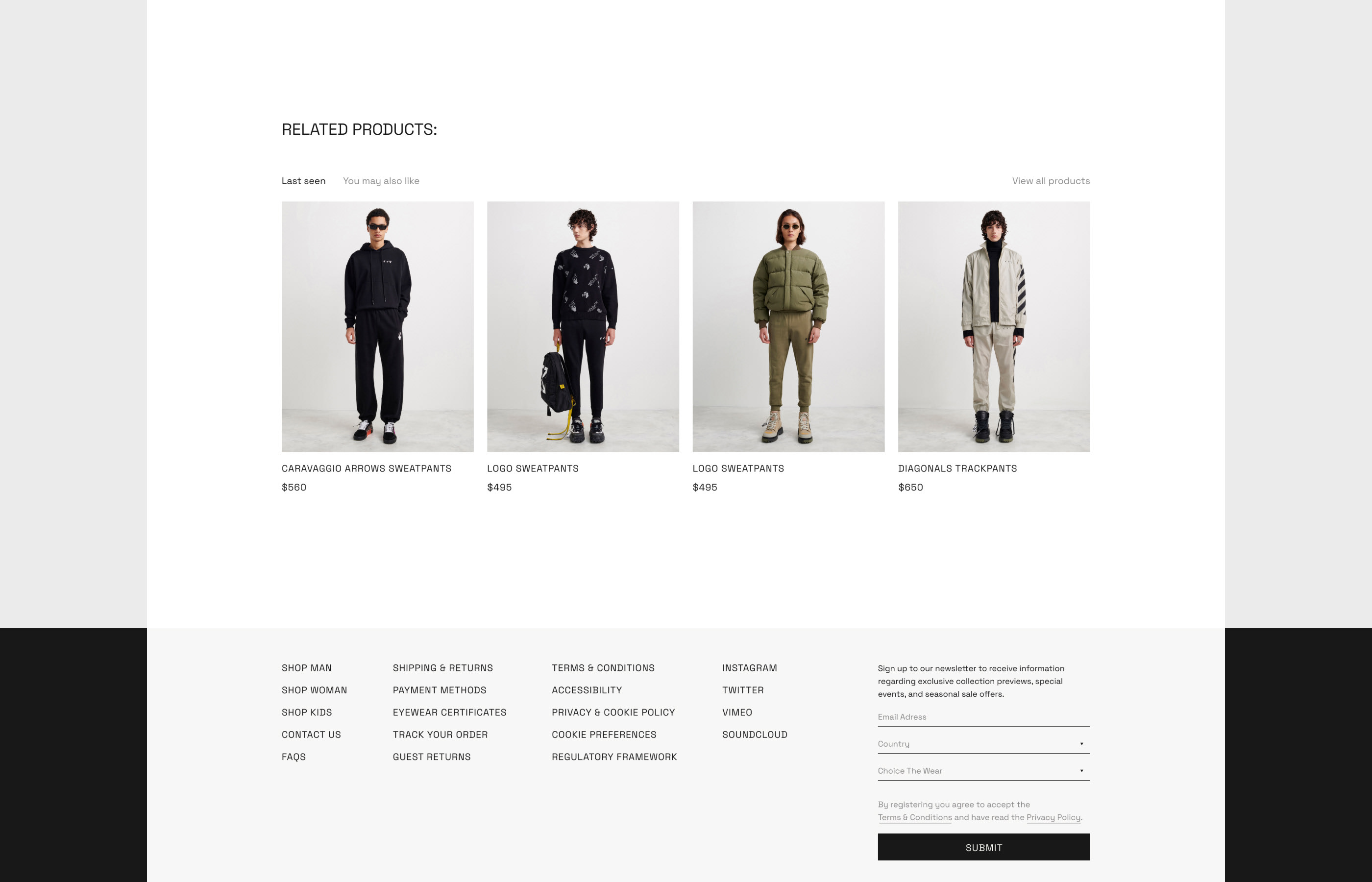 Off White E-Commerce Website — Изображение №29 — Интерфейсы на Dprofile
