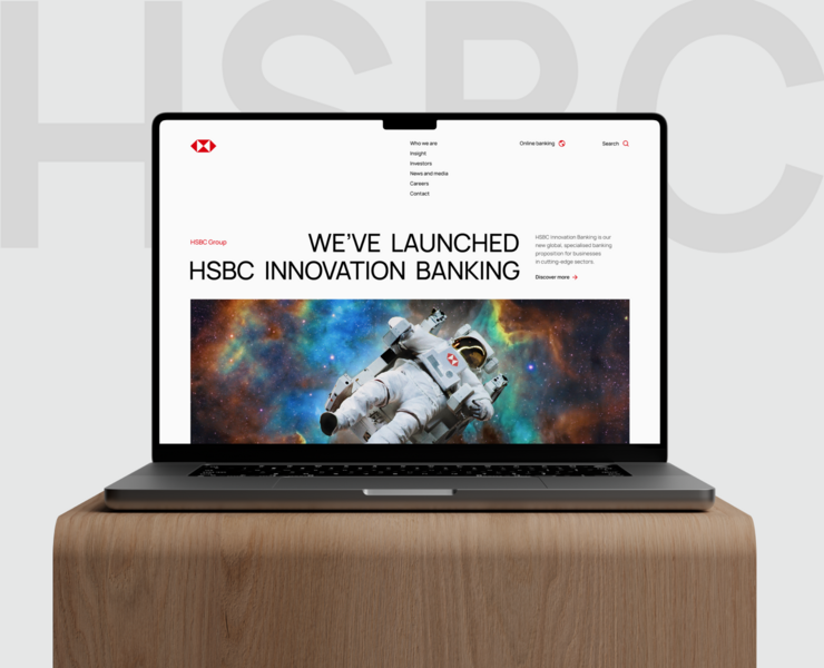 HSBC Group Corporate Website — Интерфейсы на Dprofile