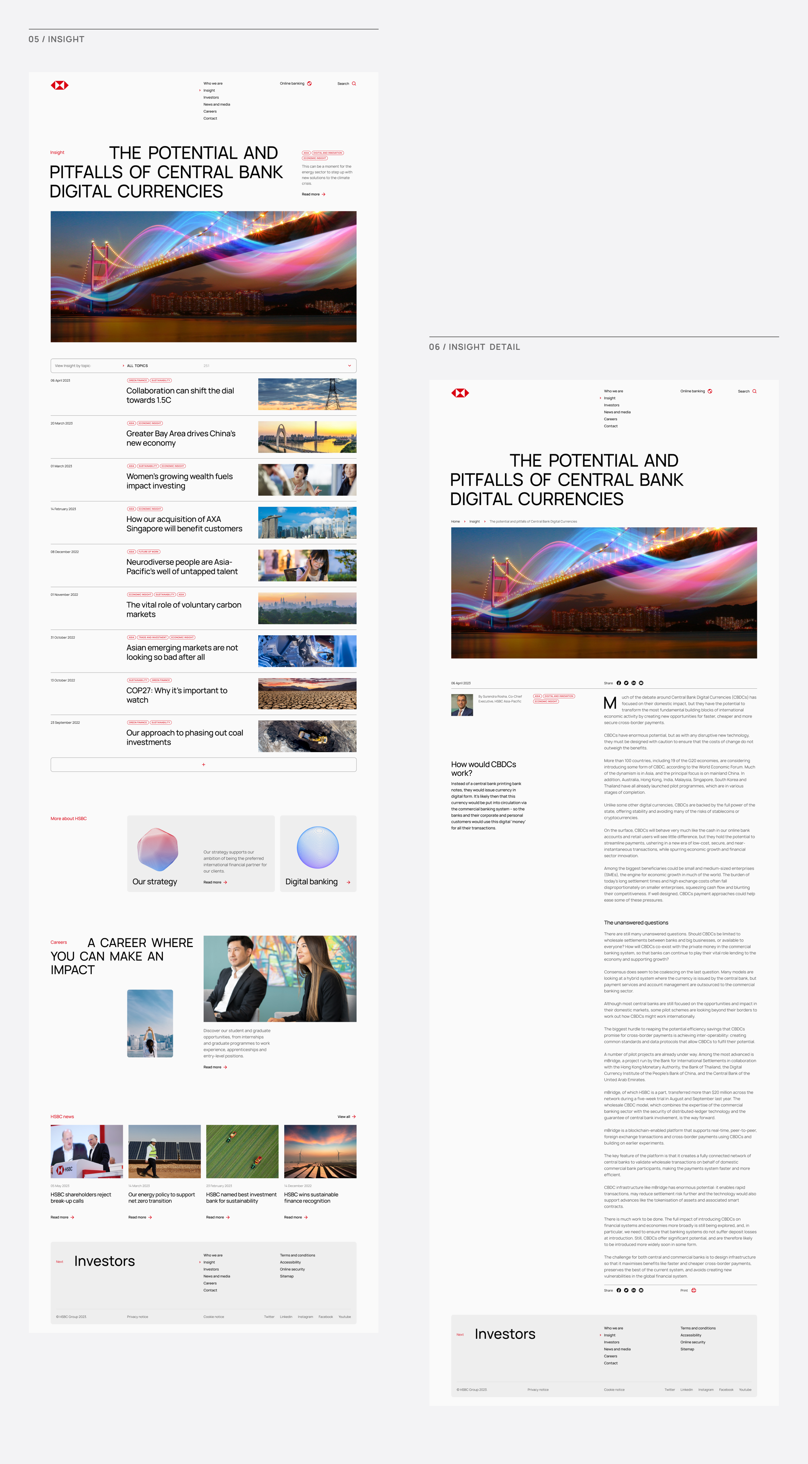HSBC Group Corporate Website — Изображение №9 — Интерфейсы на Dprofile