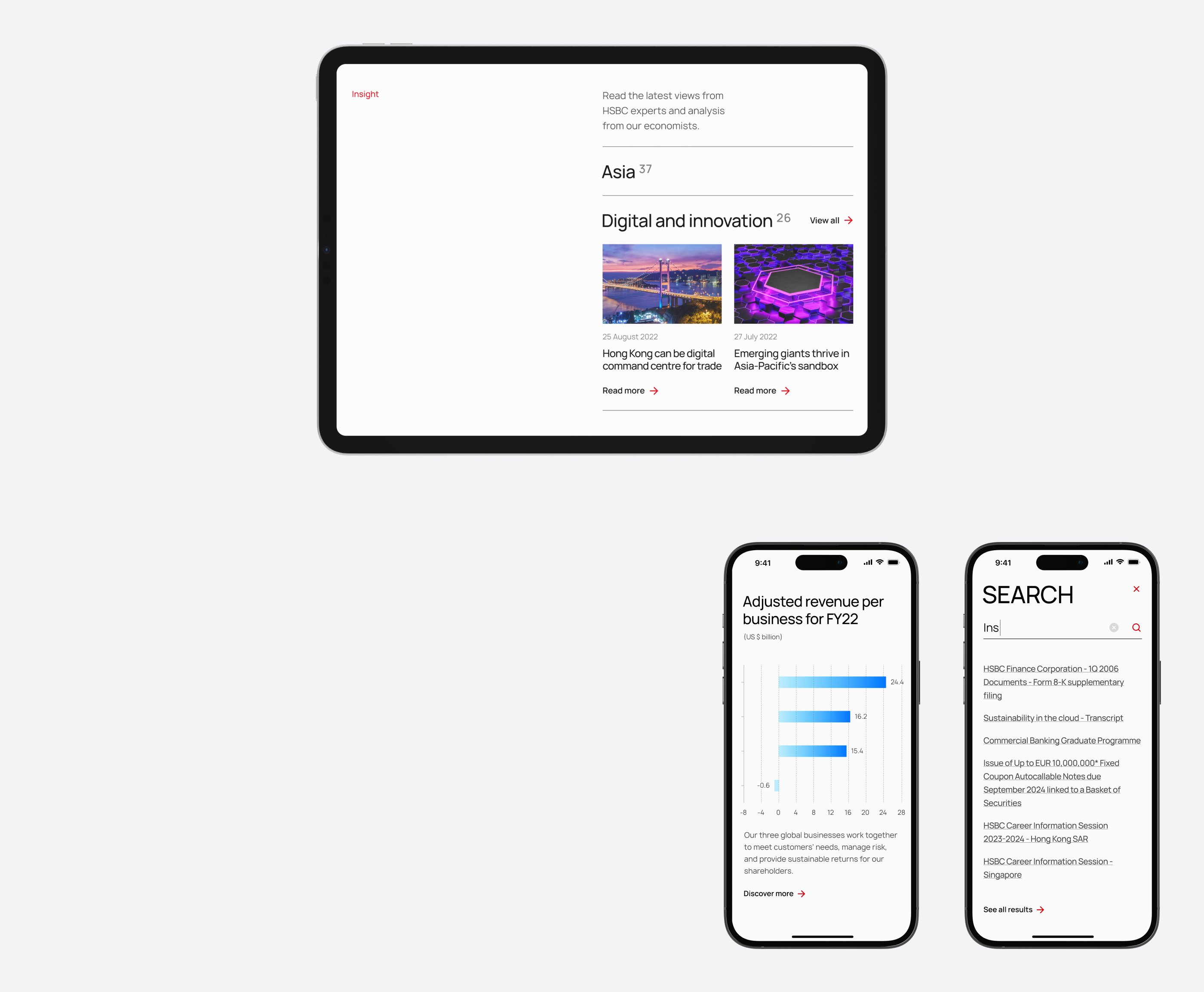 HSBC Group Corporate Website — Изображение №3 — Интерфейсы на Dprofile
