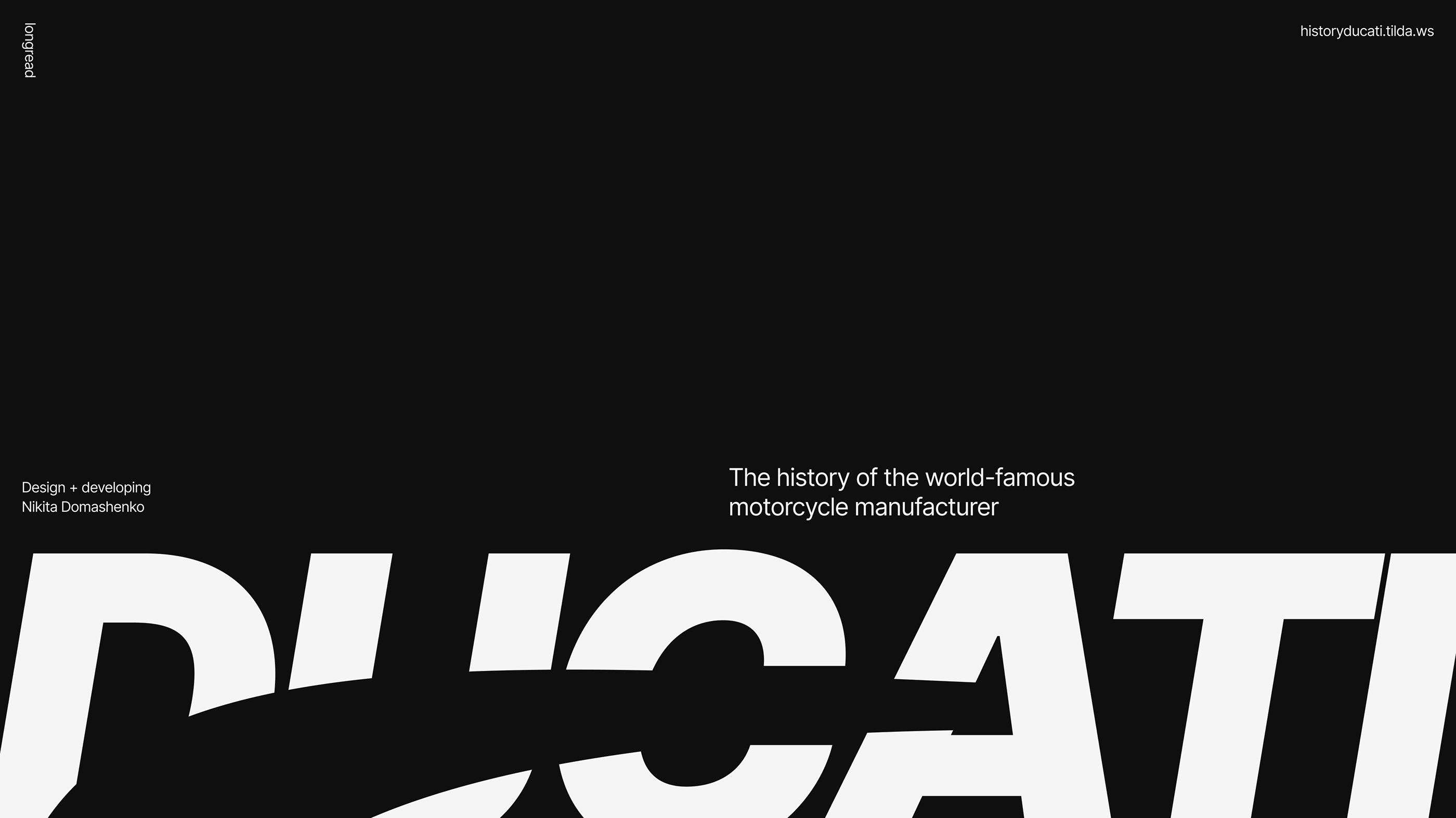Ducati — Изображение №1 — Интерфейсы на Dprofile