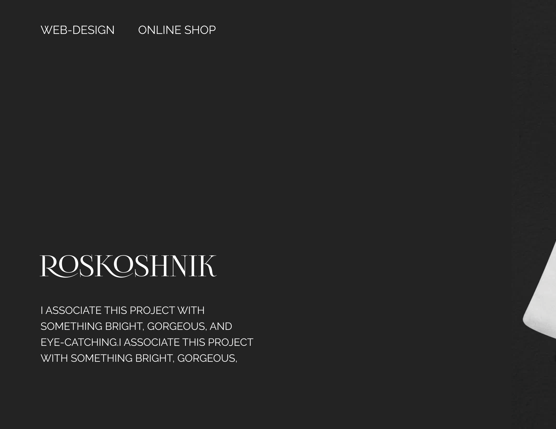 Roskoshnik landing page/web project — Изображение №4 — Интерфейсы, Маркетинг на Dprofile