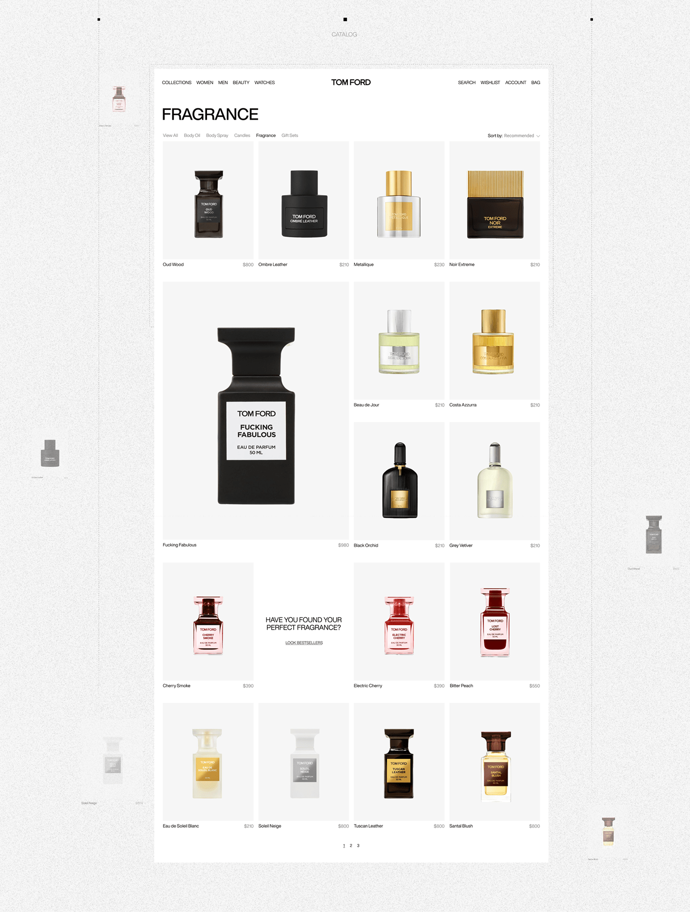 TOM FORD | E-commerce — Изображение №4 — Интерфейсы, Графика на Dprofile