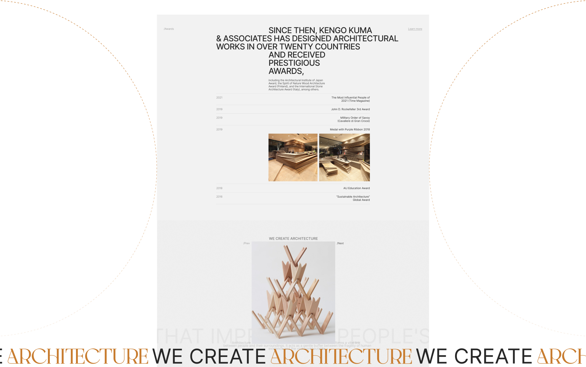 Kengo Kuma and Associates | Сorporate website redesign — Изображение №4 — Интерфейсы на Dprofile