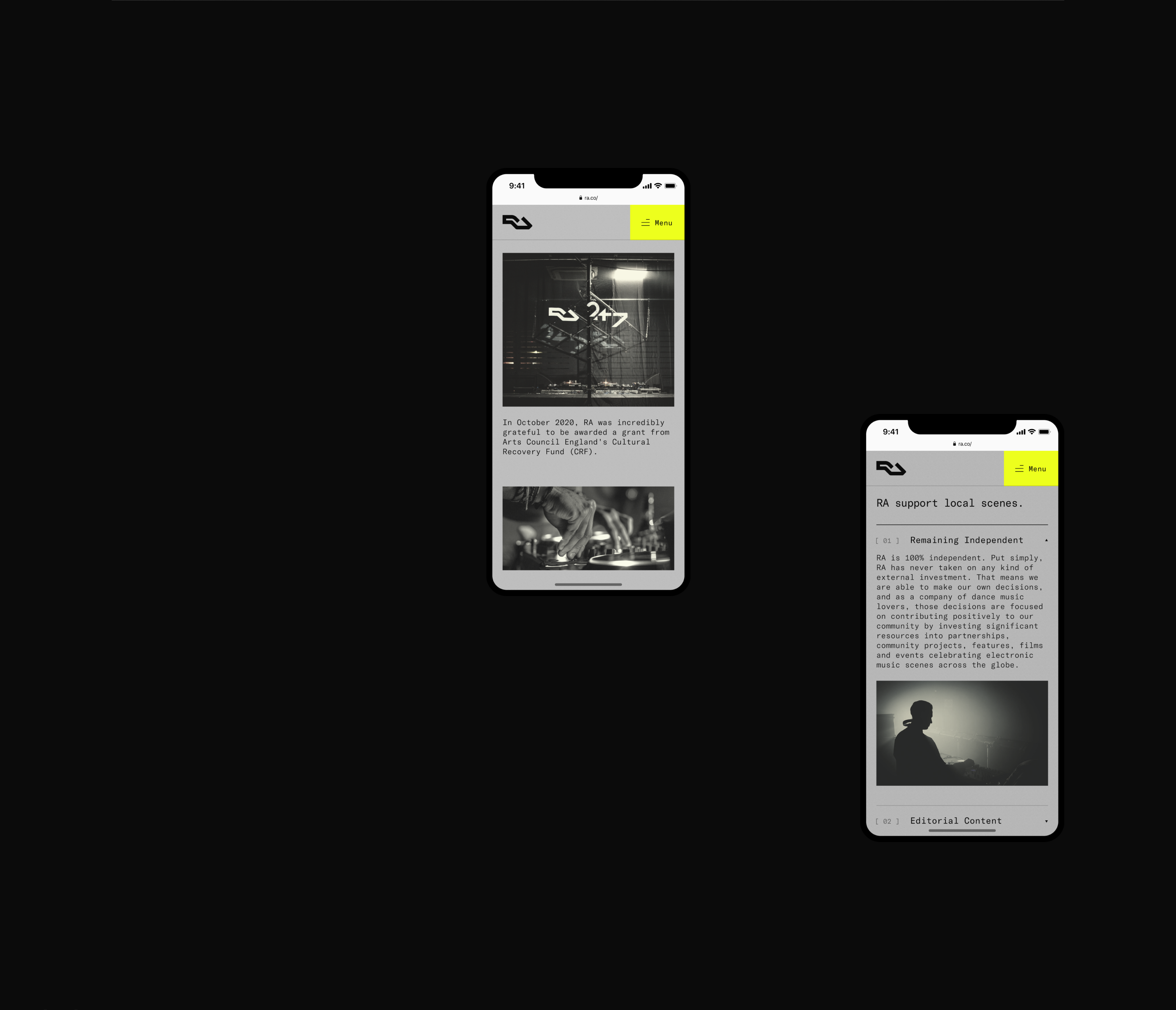 Resident Advisor — online magazine redesign — Изображение №18 — Интерфейсы, Анимация на Dprofile