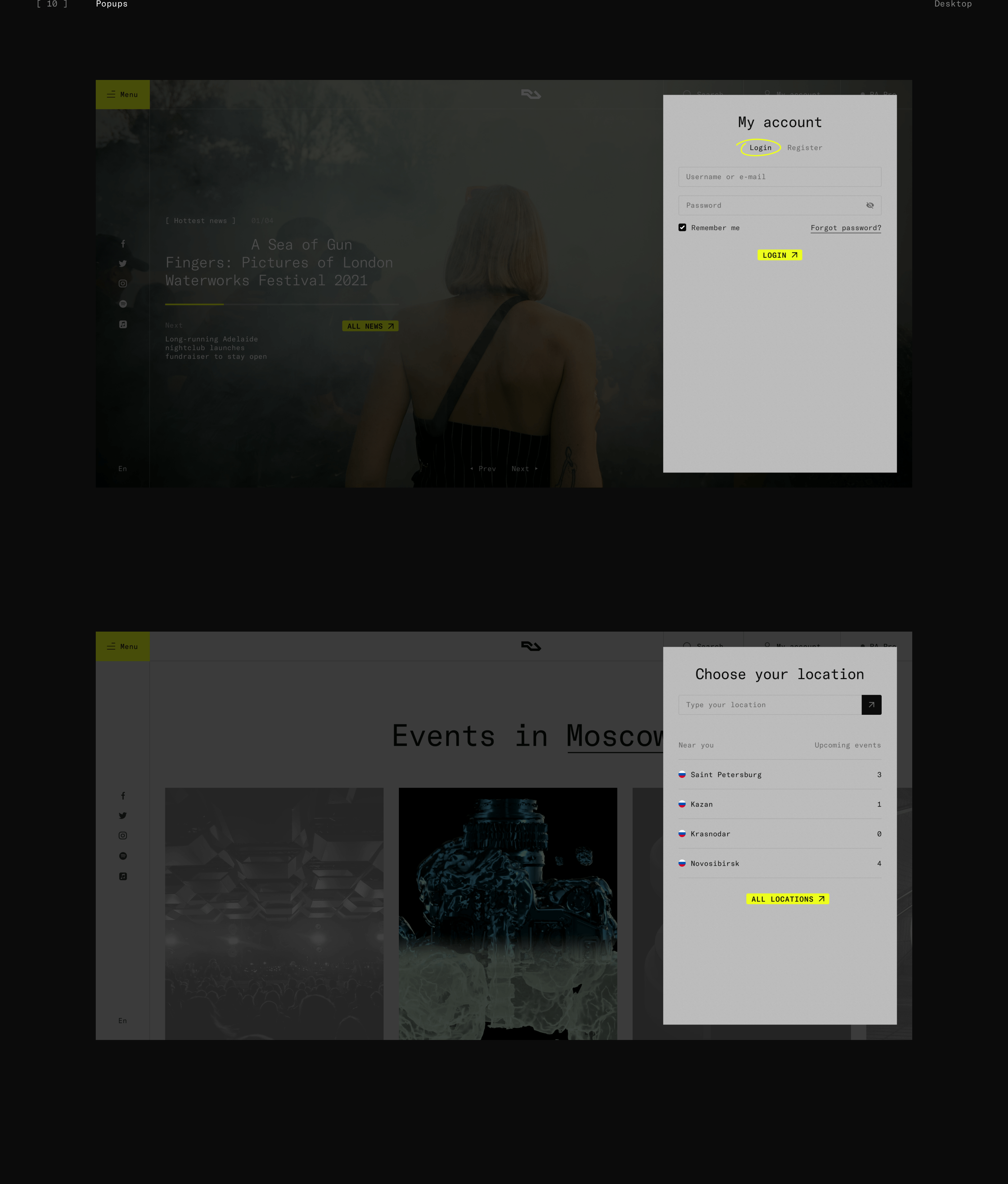 Resident Advisor — online magazine redesign — Изображение №19 — Интерфейсы, Анимация на Dprofile